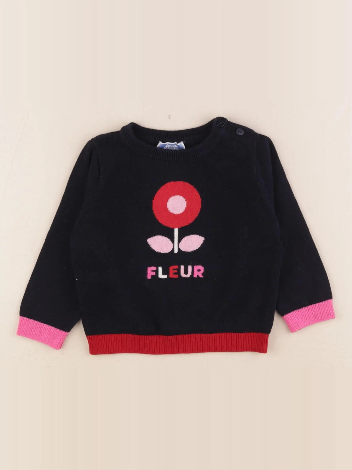 Jacadi - pull bleu - 18 mois