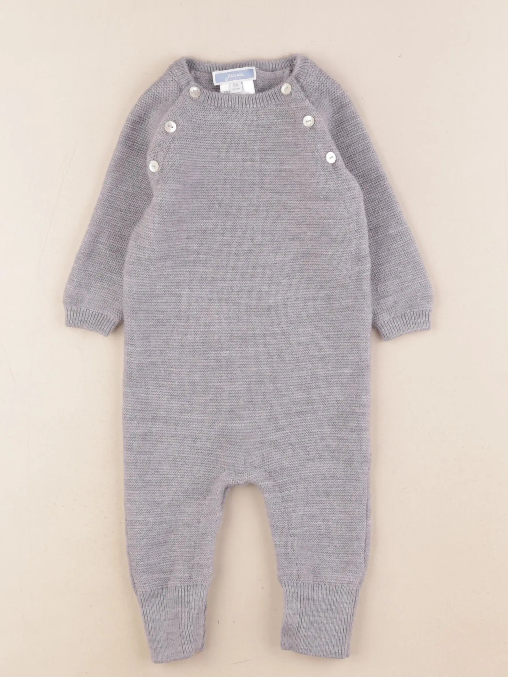 Jacadi - combinaison gris - 6 mois