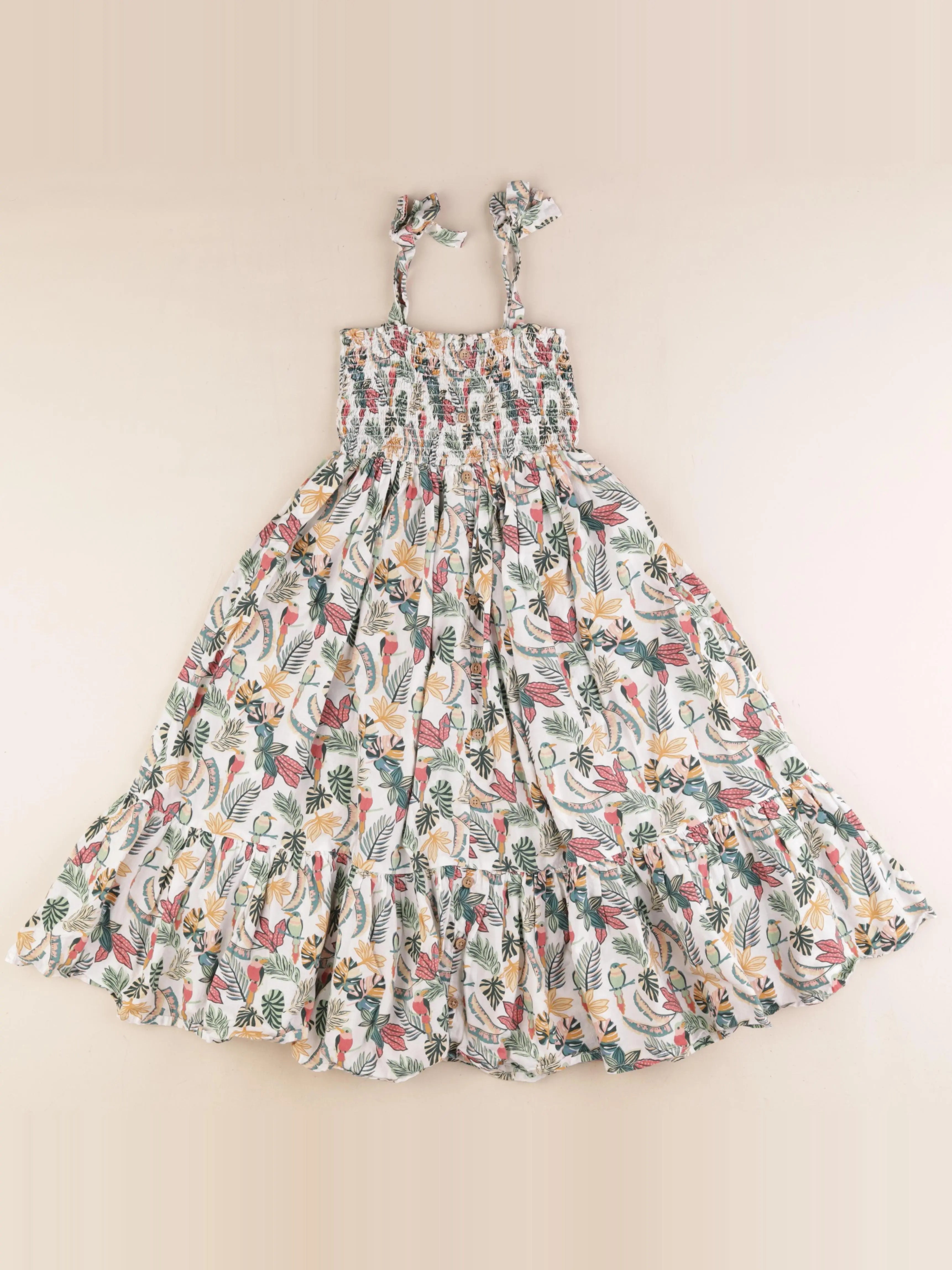 Vertbaudet - robe multicolore - 6 ans