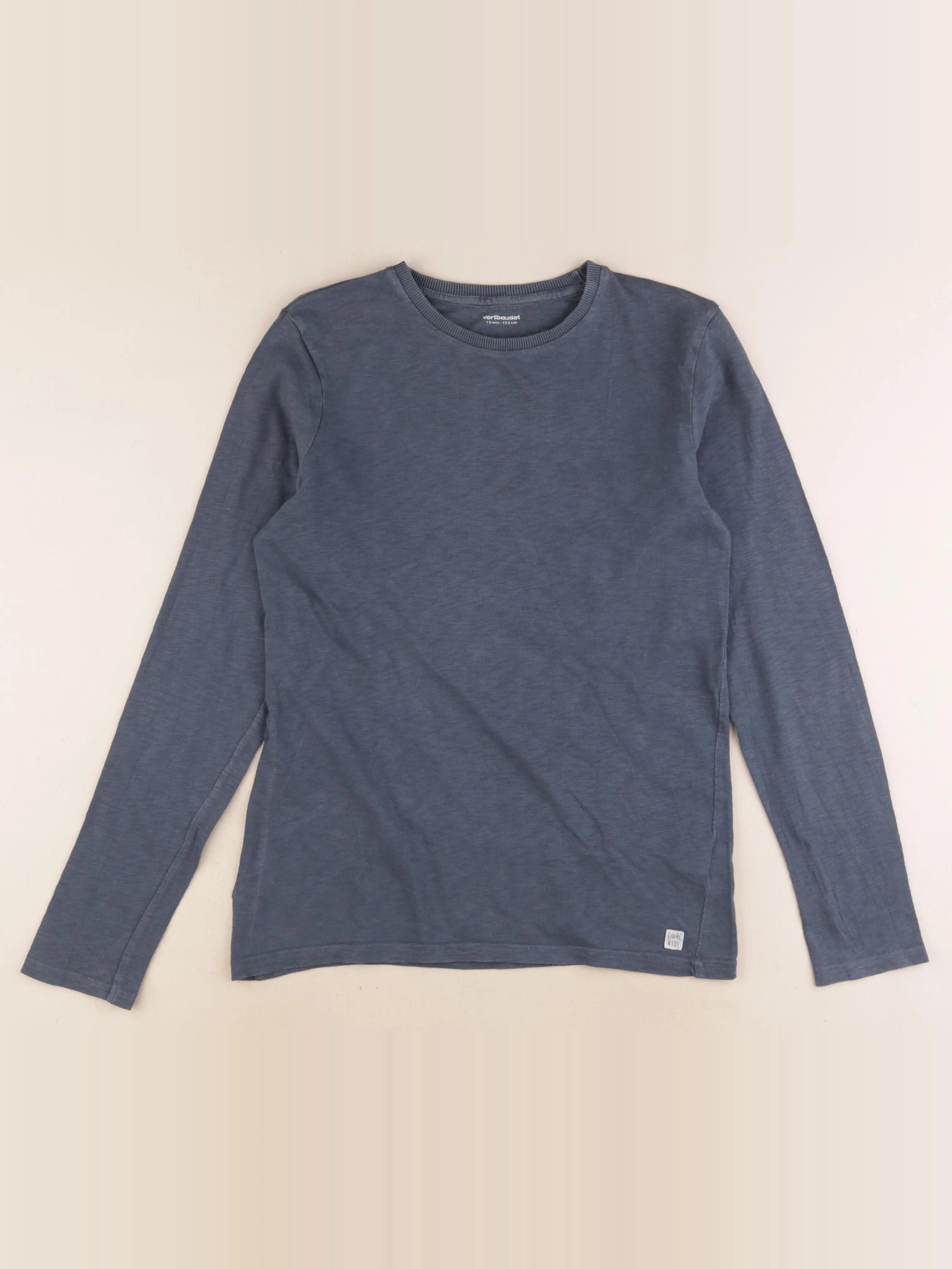 Vertbaudet - tee-shirt bleu - 12 ans