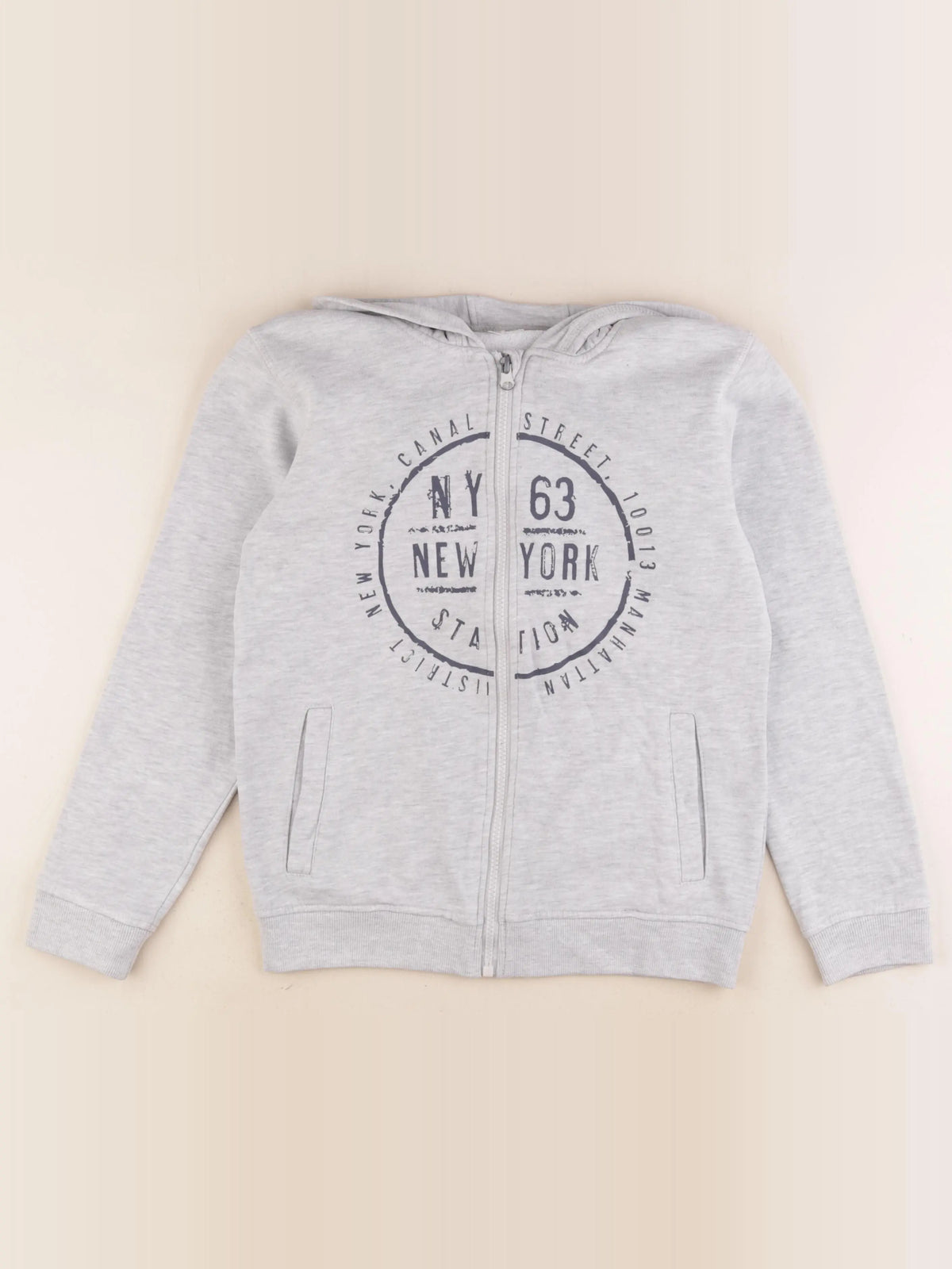 Vertbaudet - sweat gris - 12 ans