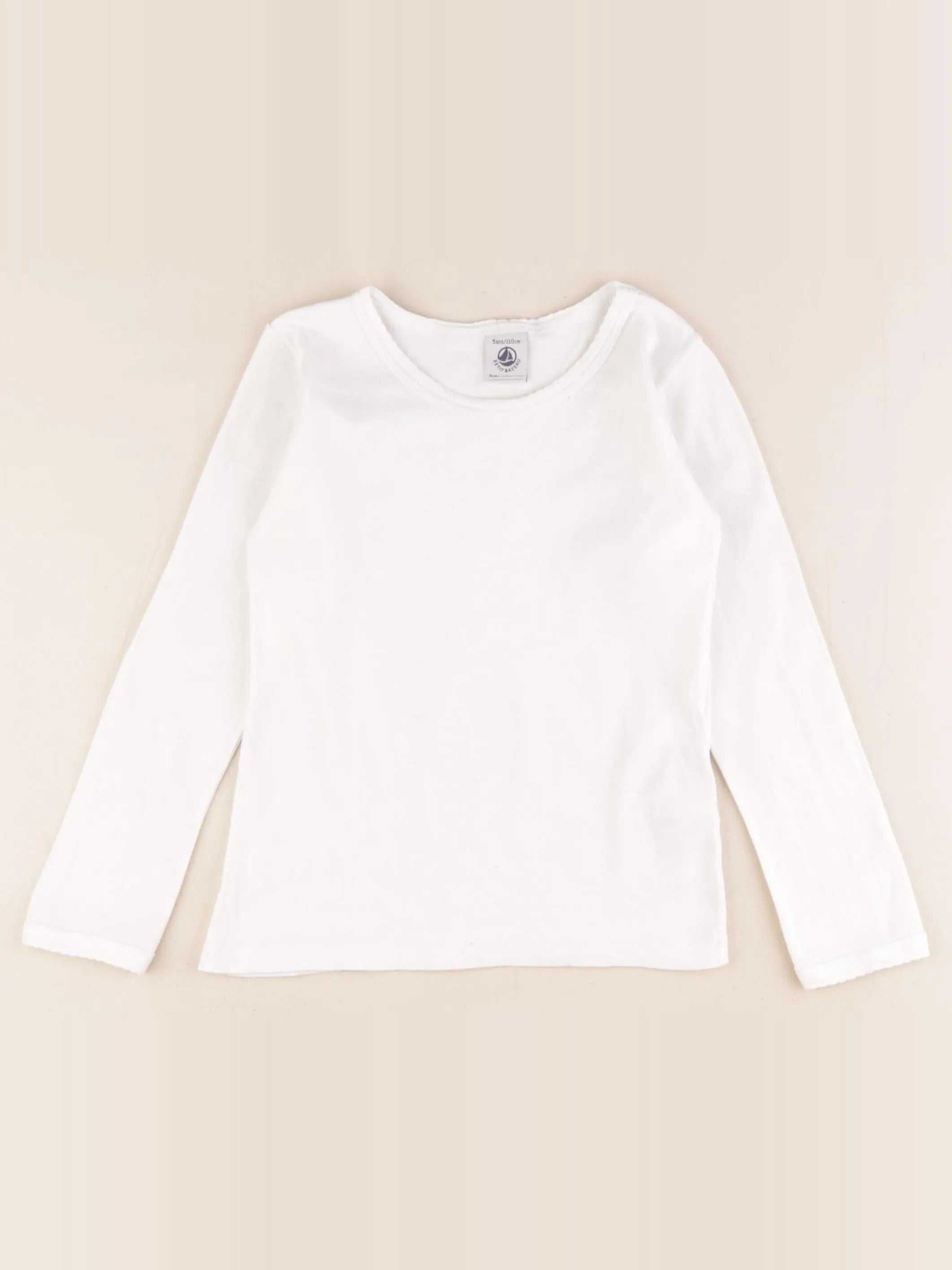 Petit Bateau - maillot de corps blanc - 5 ans