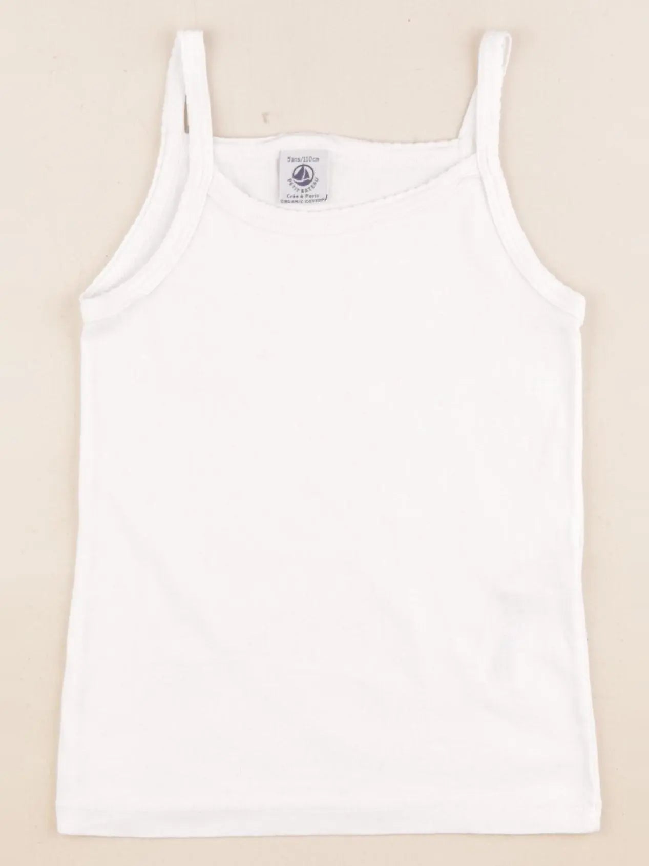 Petit Bateau - maillot de corps blanc - 5 ans