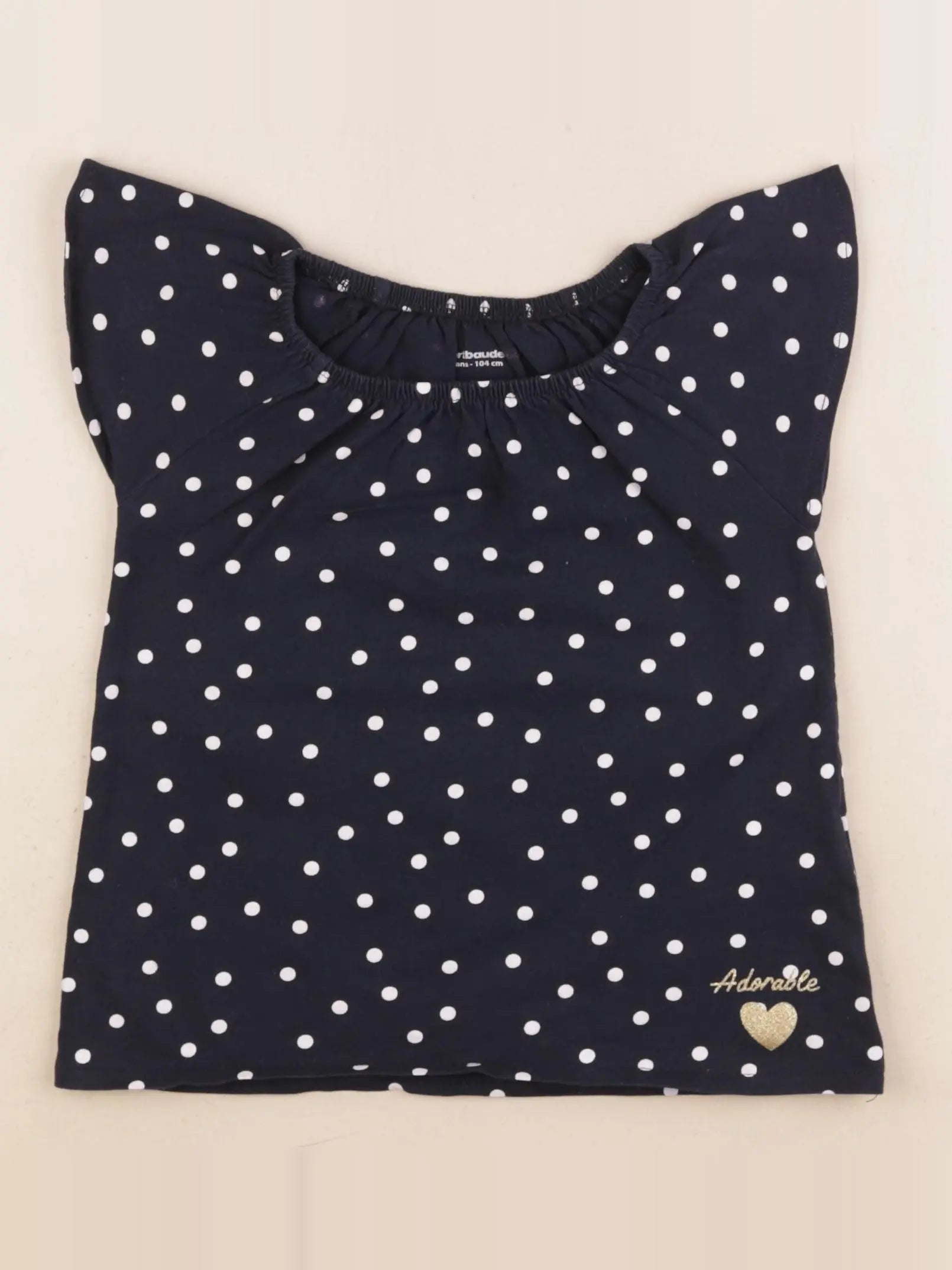 Vertbaudet - tee-shirt bleu - 4 ans