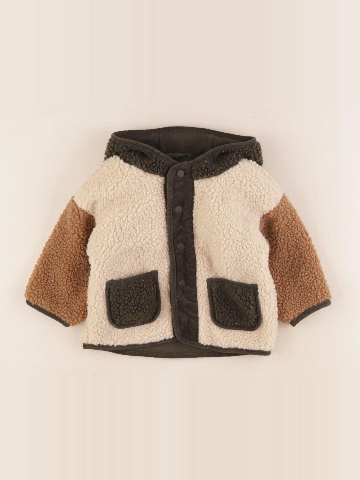 Vertbaudet - veste beige - 6 mois