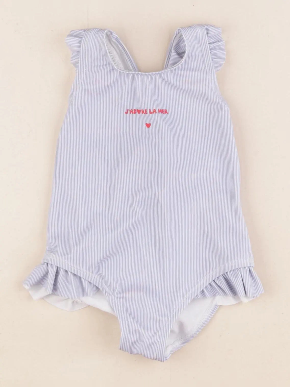 Vertbaudet - maillot de bain bleu - 12 mois