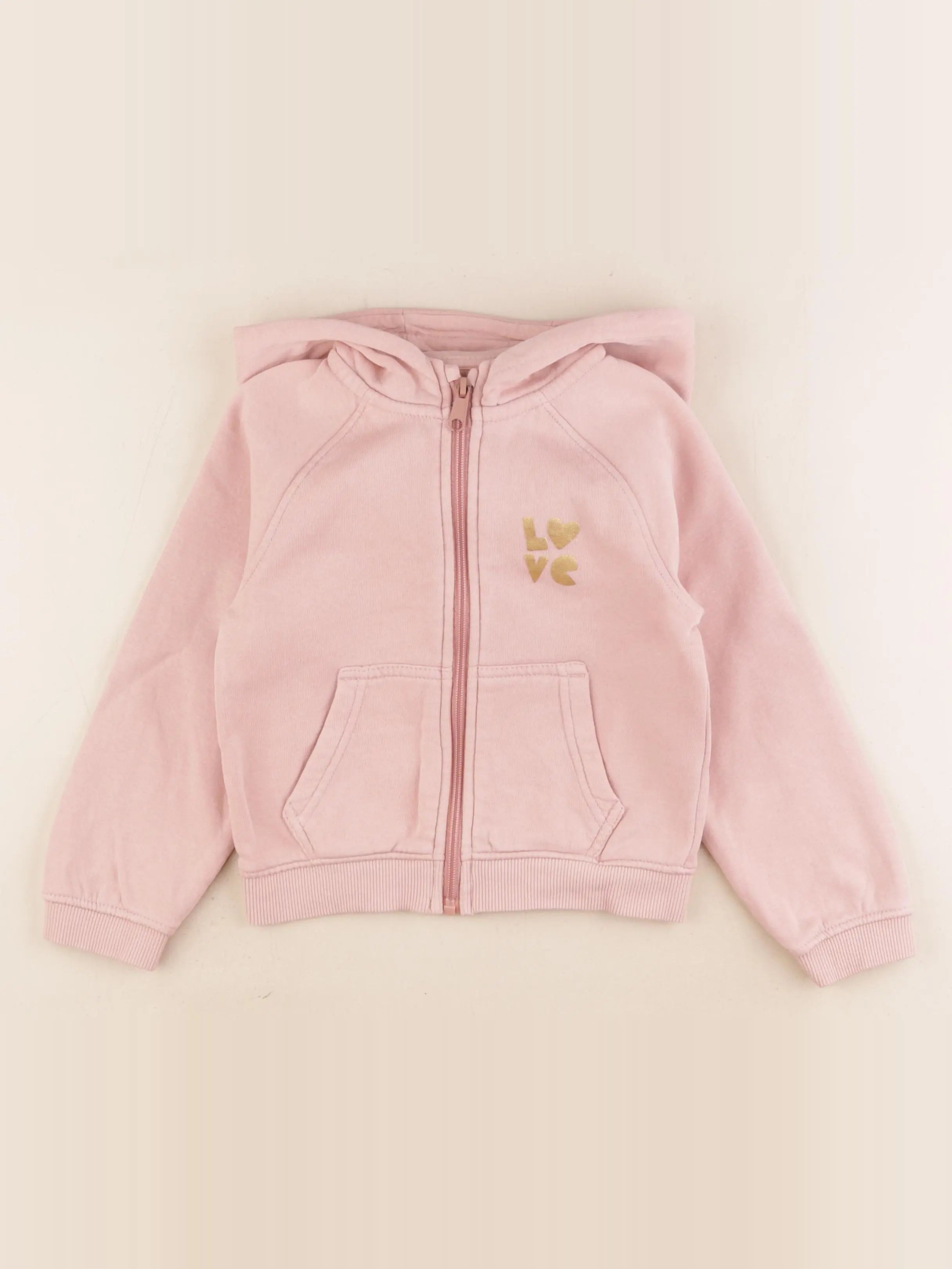 Vertbaudet - sweat rose - 5 ans