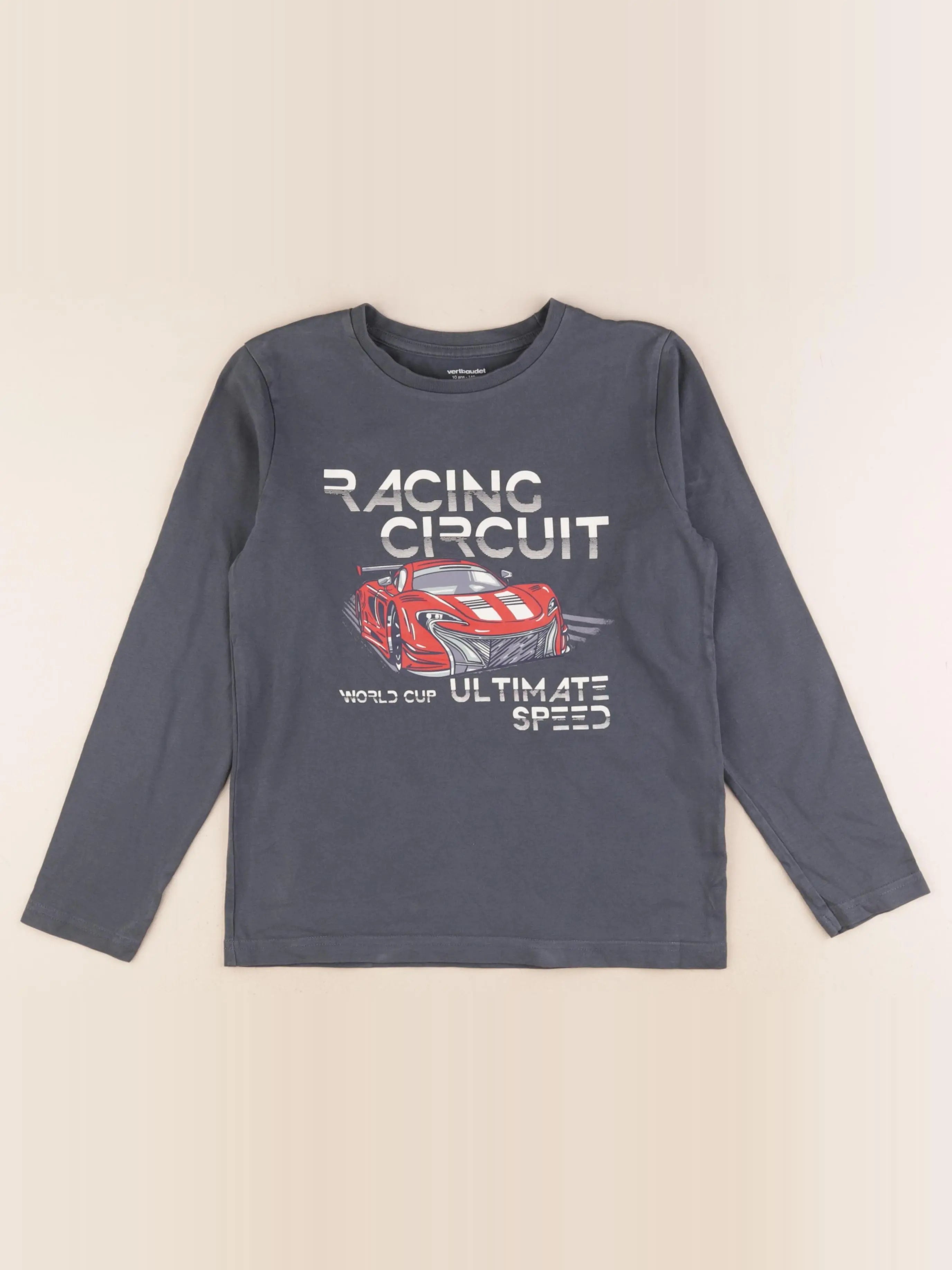 Vertbaudet - tee-shirt bleu - 10 ans