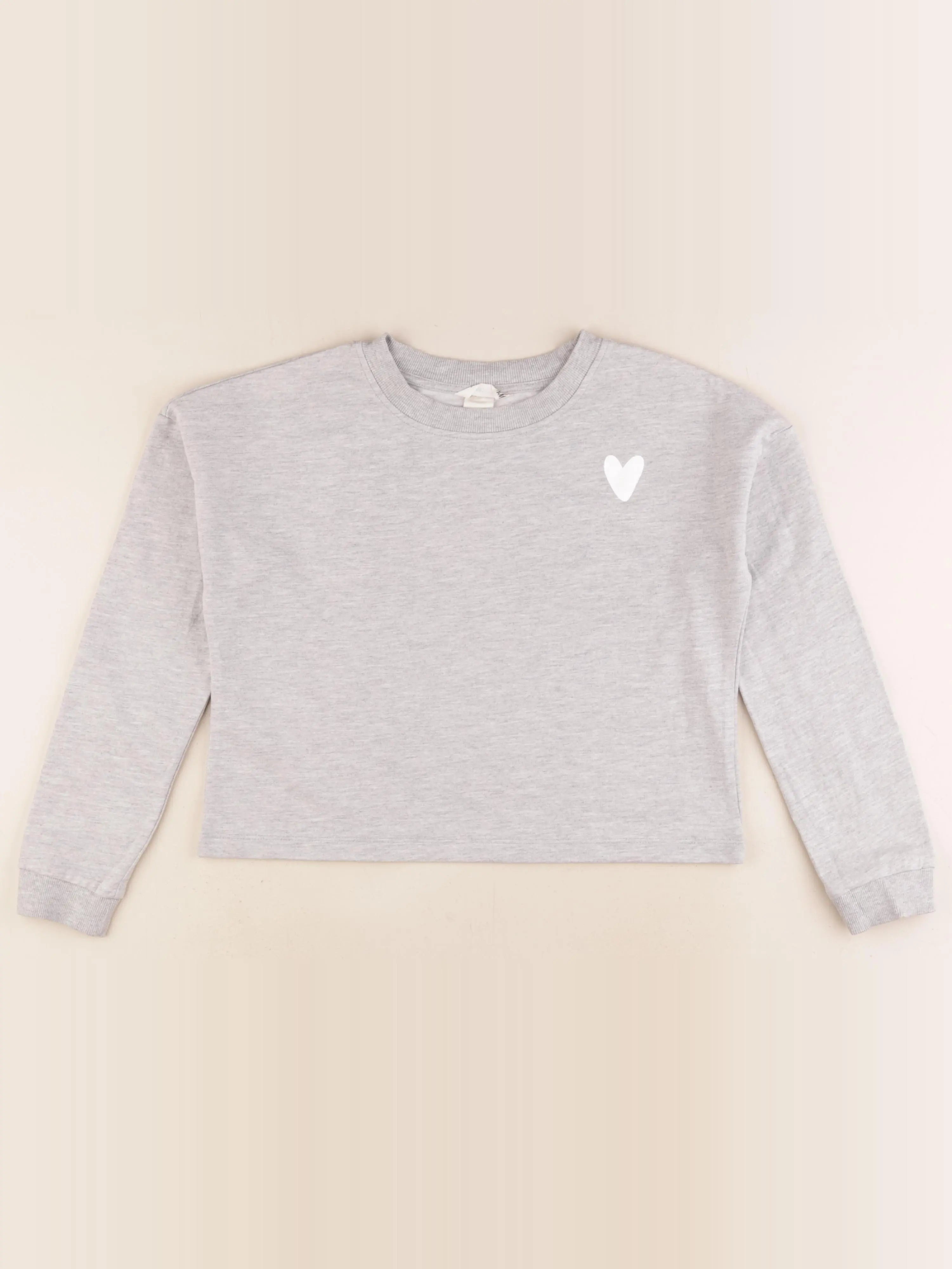 H&M - sweat gris - 10/12 ans