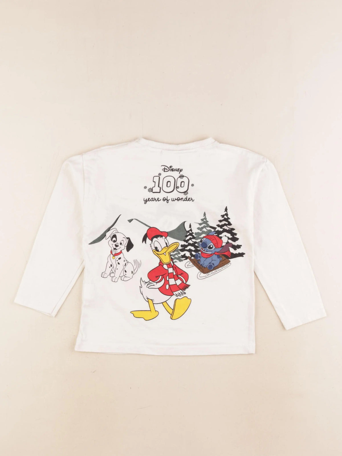 Zara - tee-shirt imprimé au dos beige - 3/4 ans