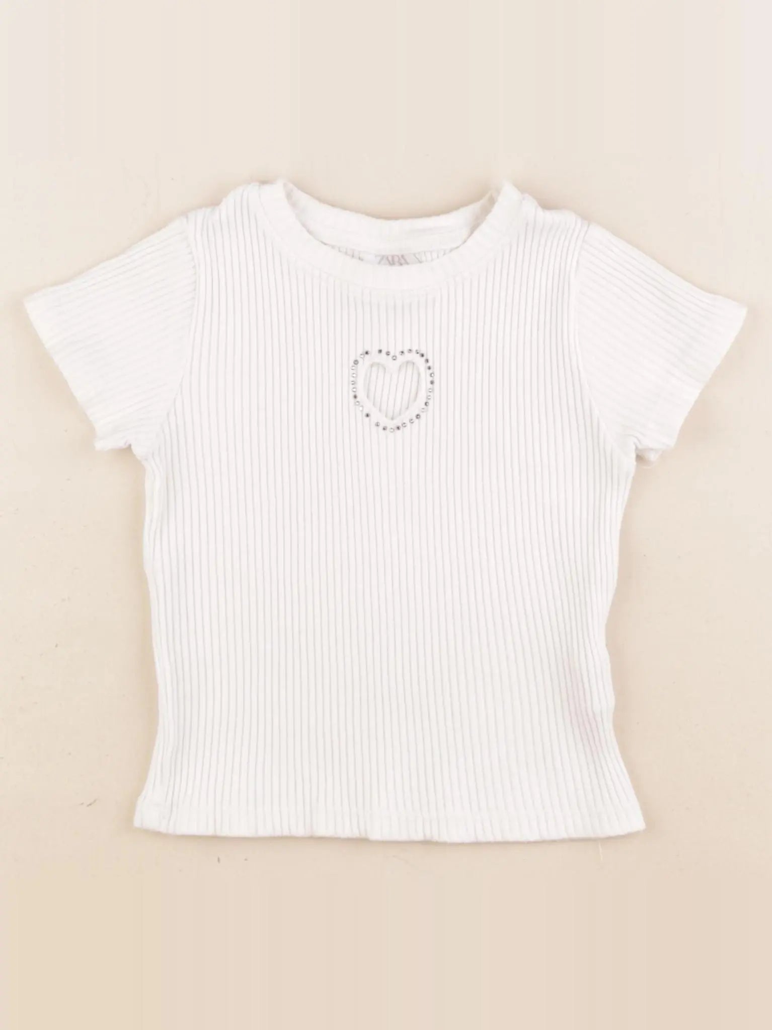 Zara - tee-shirt blanc - 6/7 ans