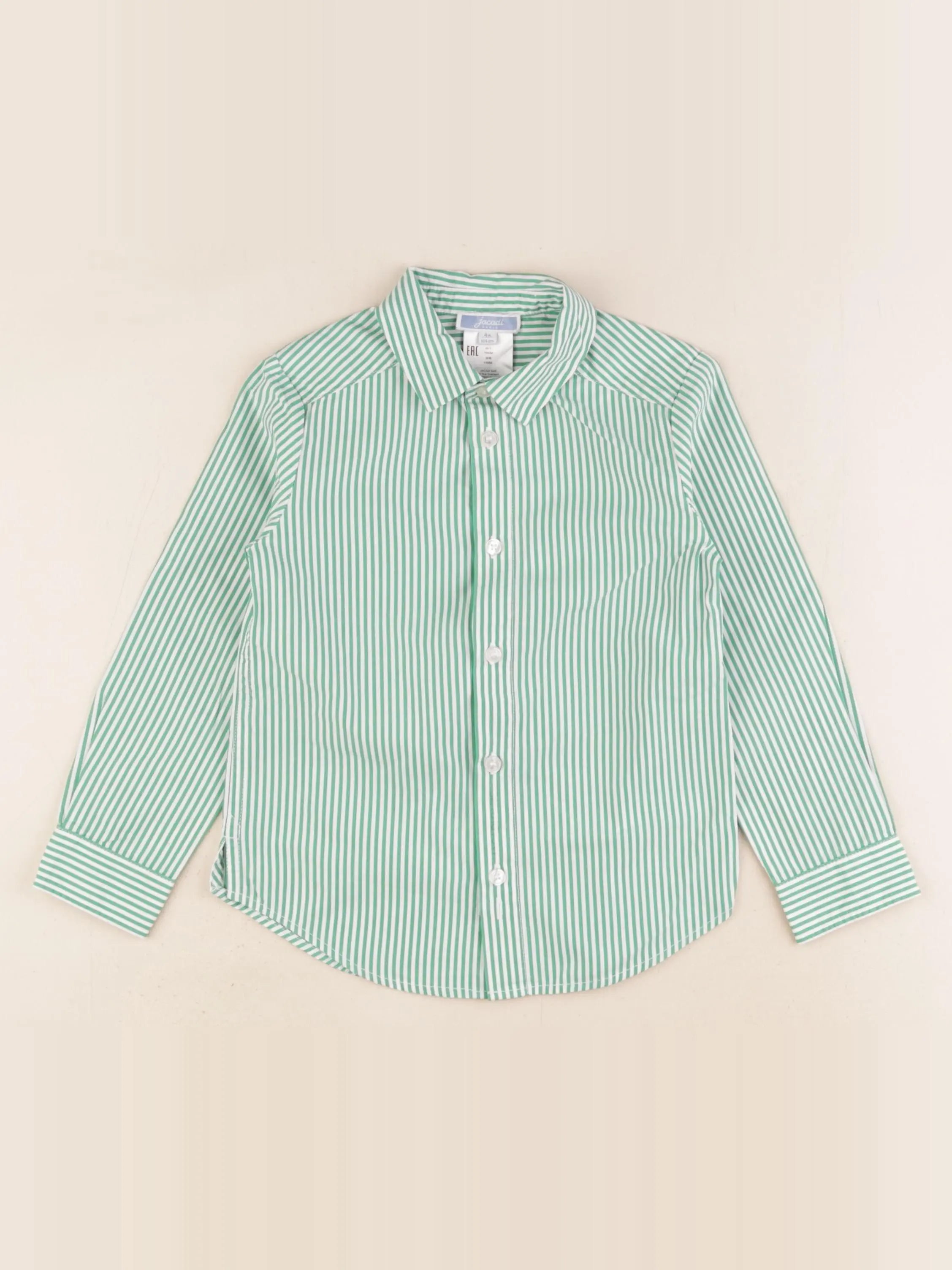Jacadi - chemise blanc, vert - 4 ans