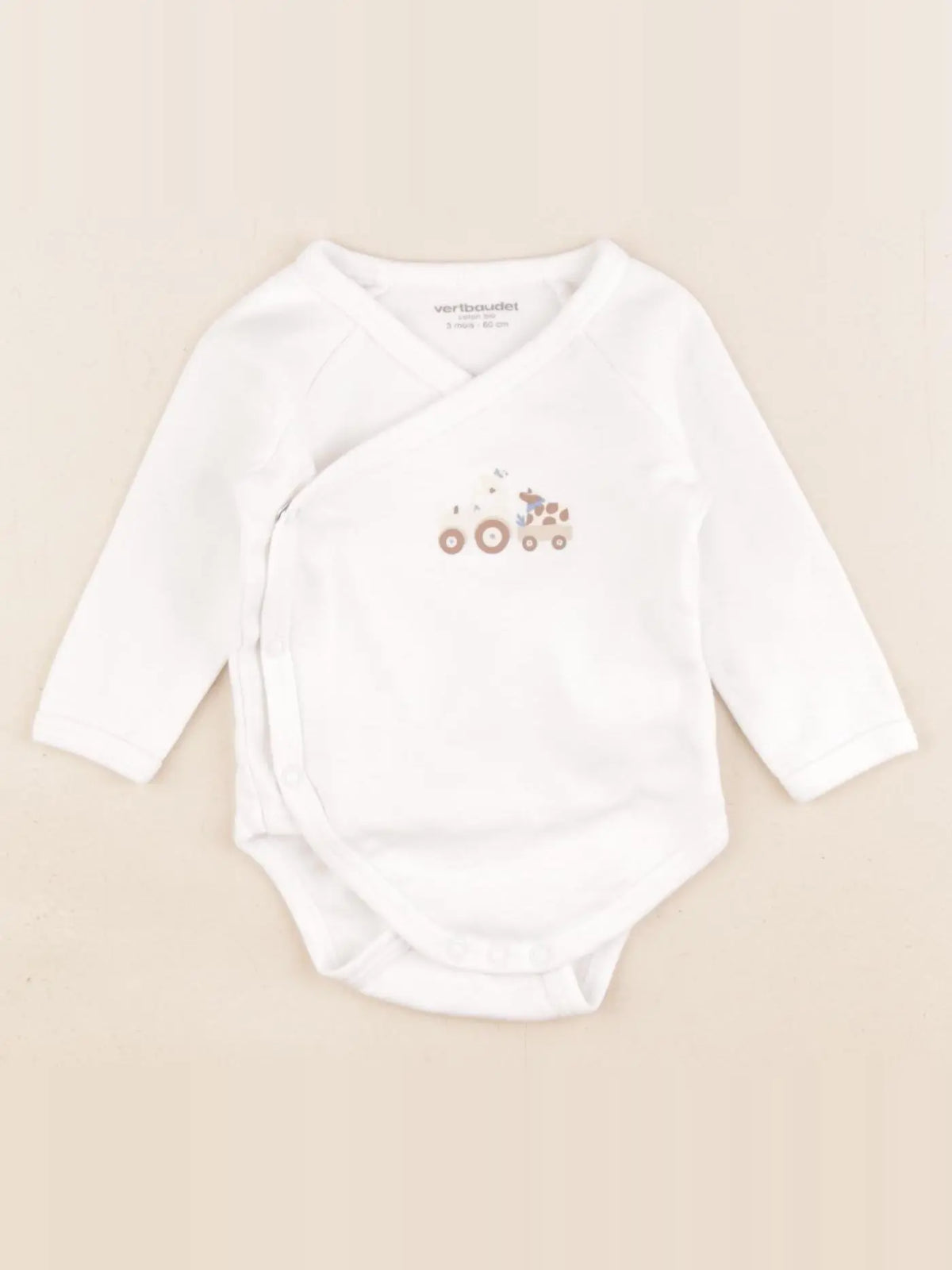 Vertbaudet - body blanc - 3 mois