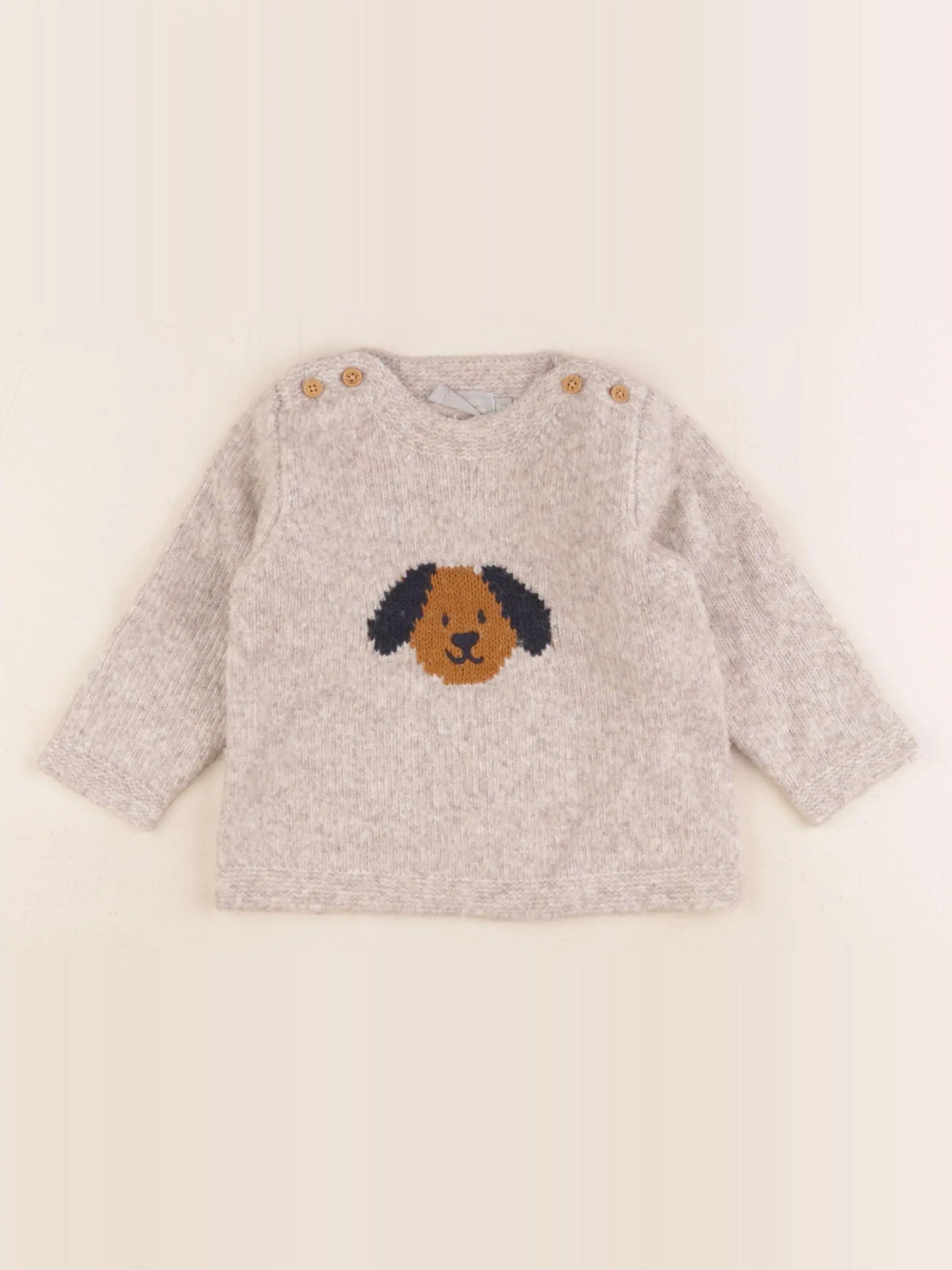 Boutchou - pull beige - 9 mois