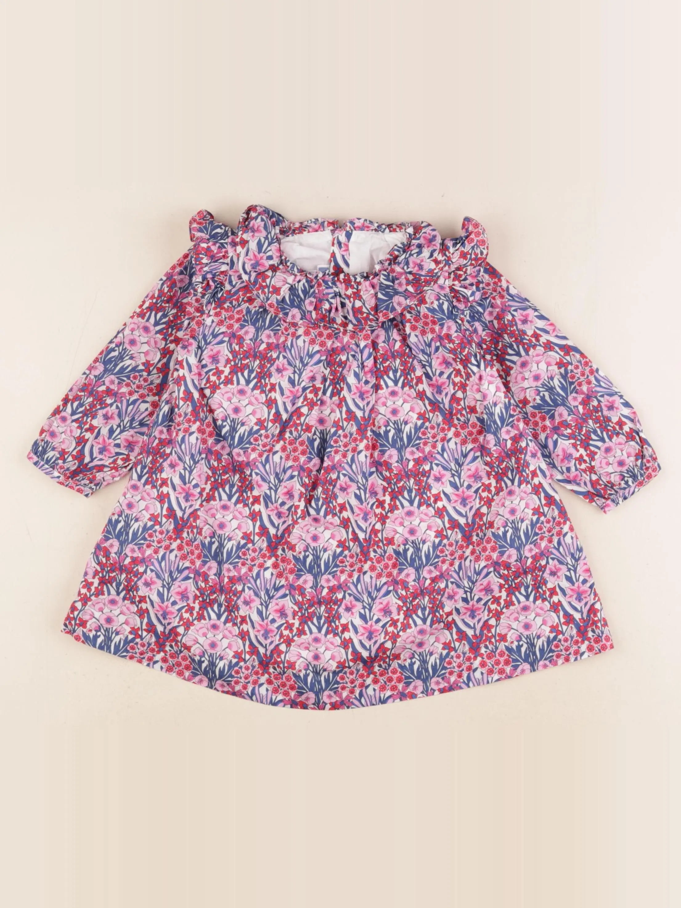 Jacadi - robe liberty rose - 12 mois