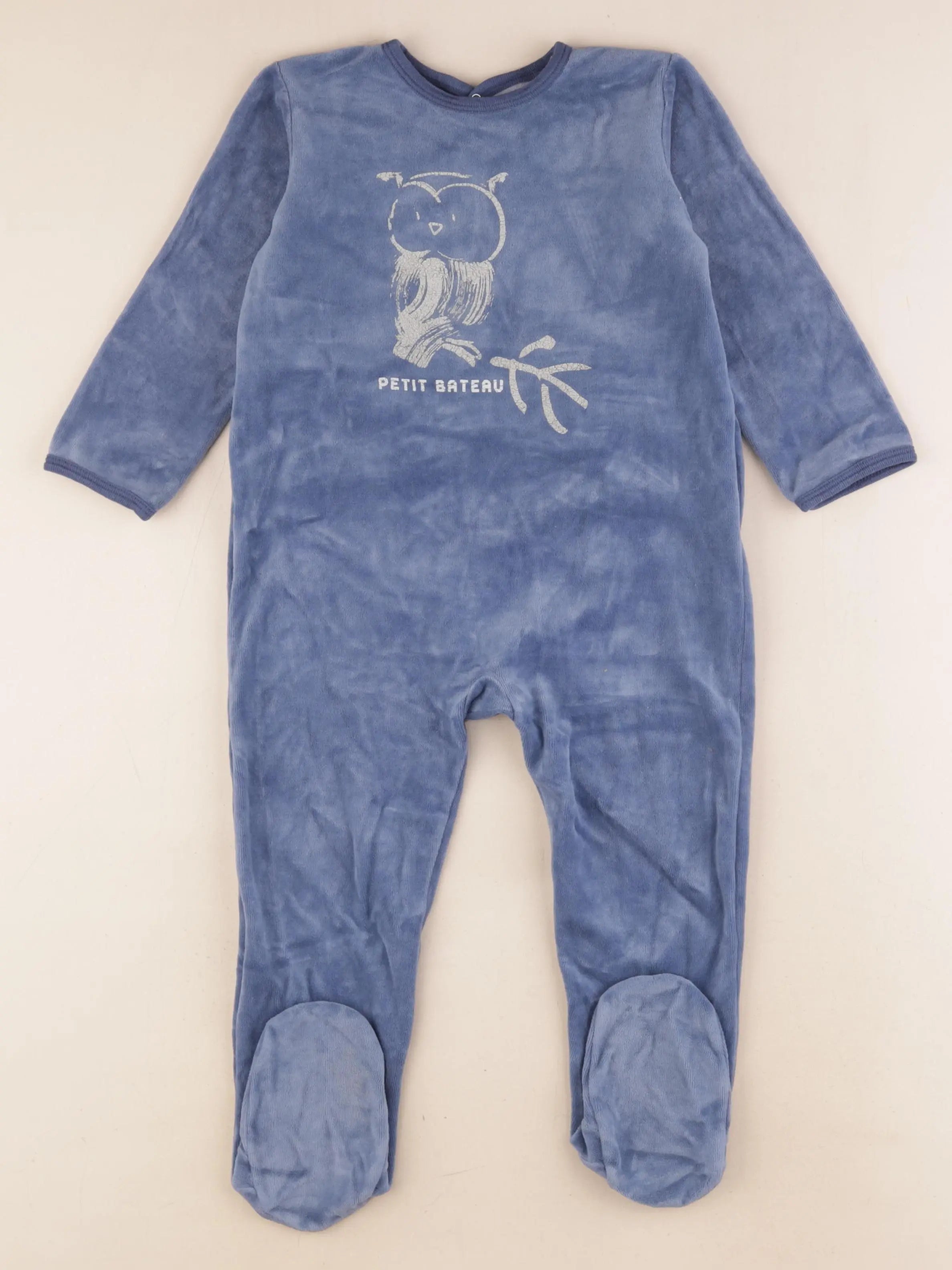 Petit Bateau - pyjama coton bleu - 36 mois