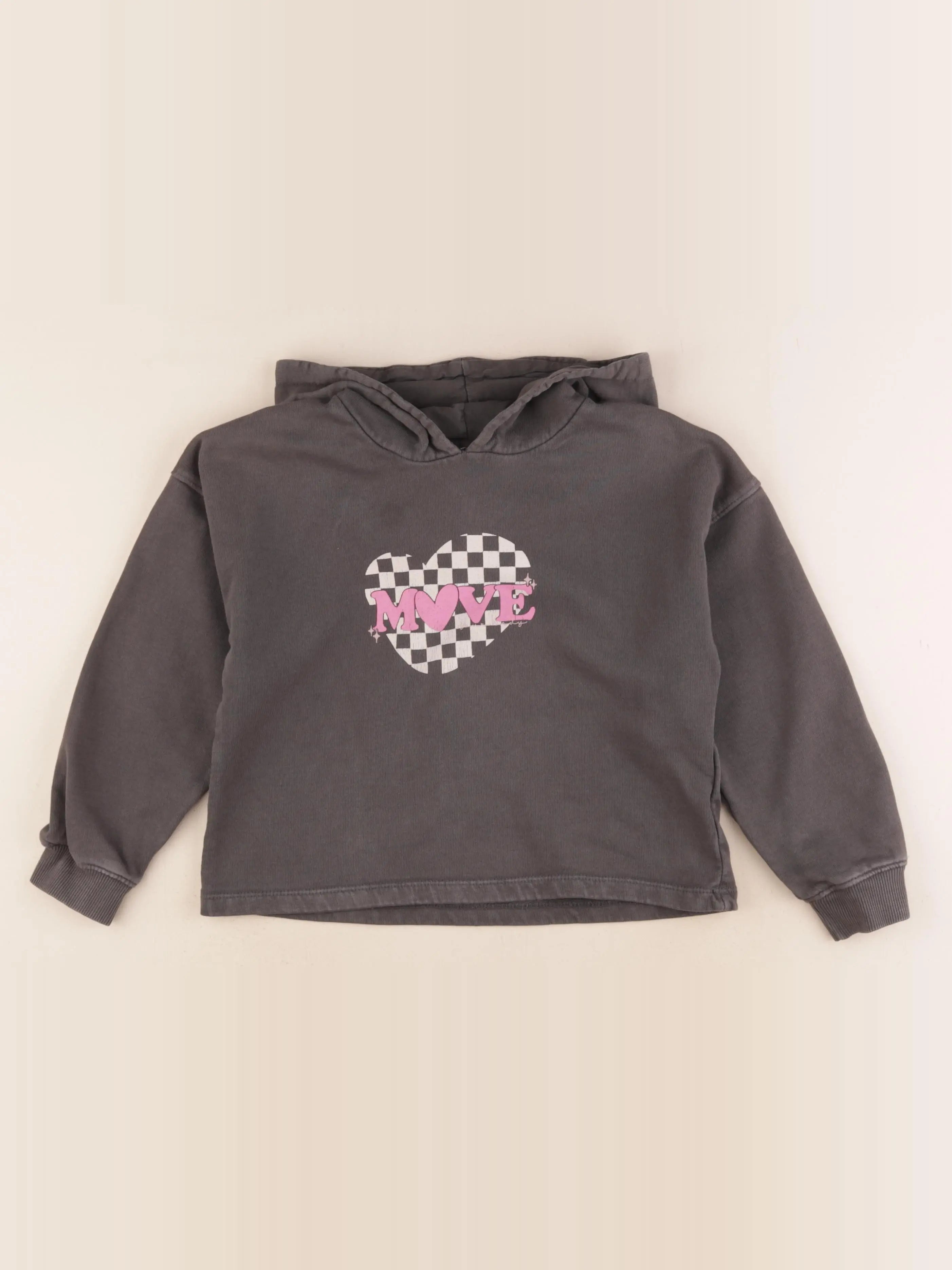 Vertbaudet - sweat gris - 8 ans