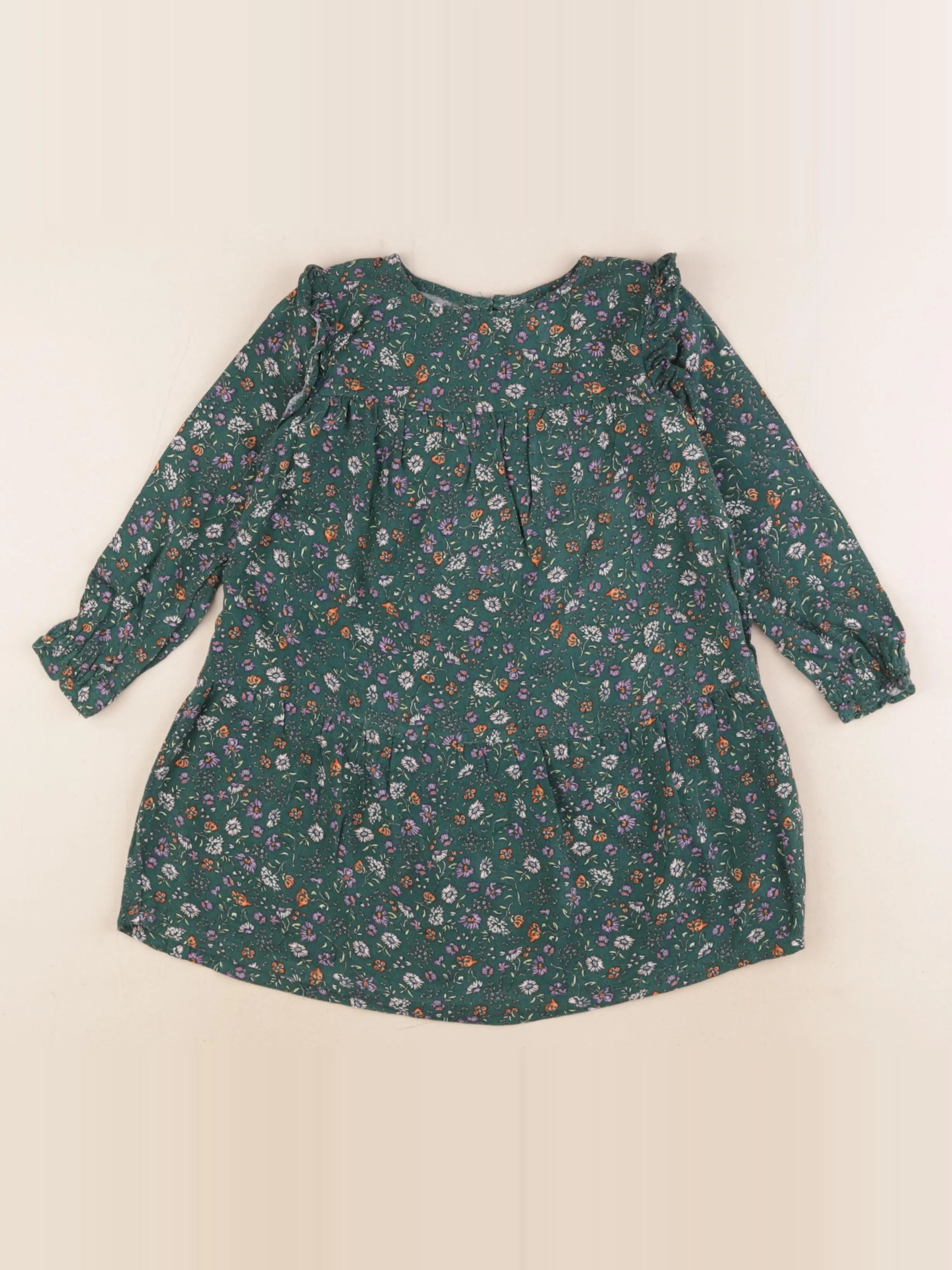 Vertbaudet - robe vert - 3 ans