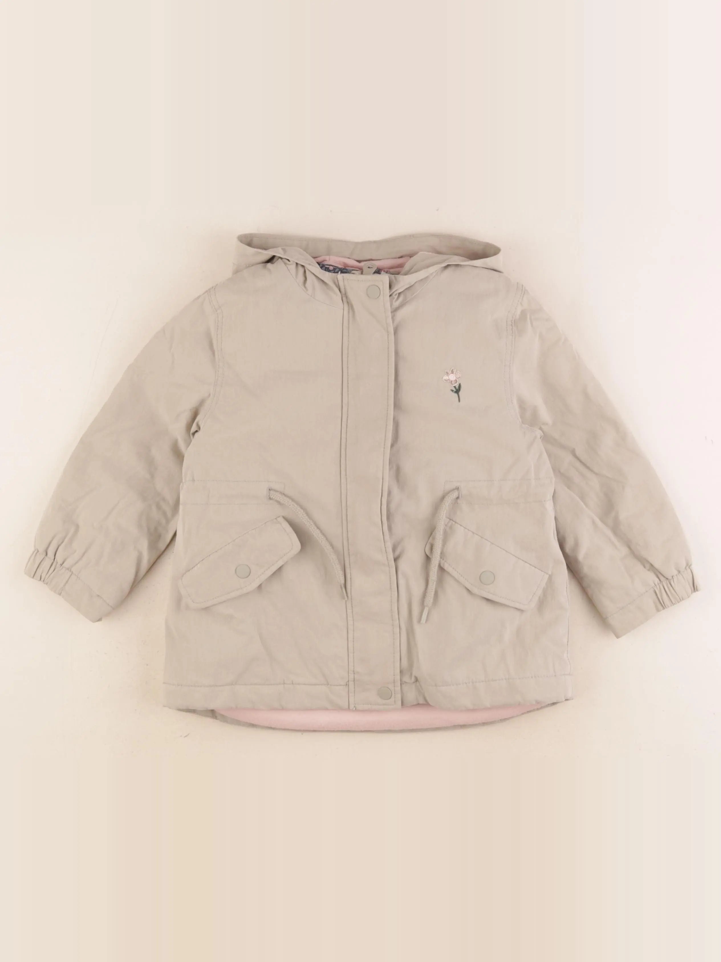 Vertbaudet - parka vert - 3 ans