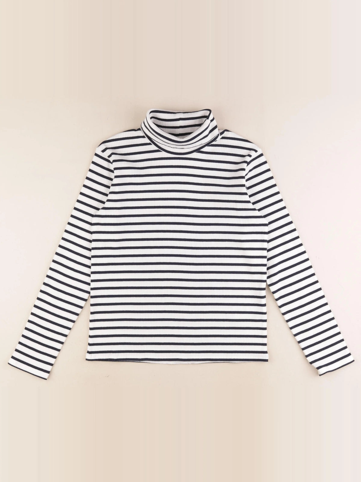 Vertbaudet - sous-pull blanc, bleu - 12 ans