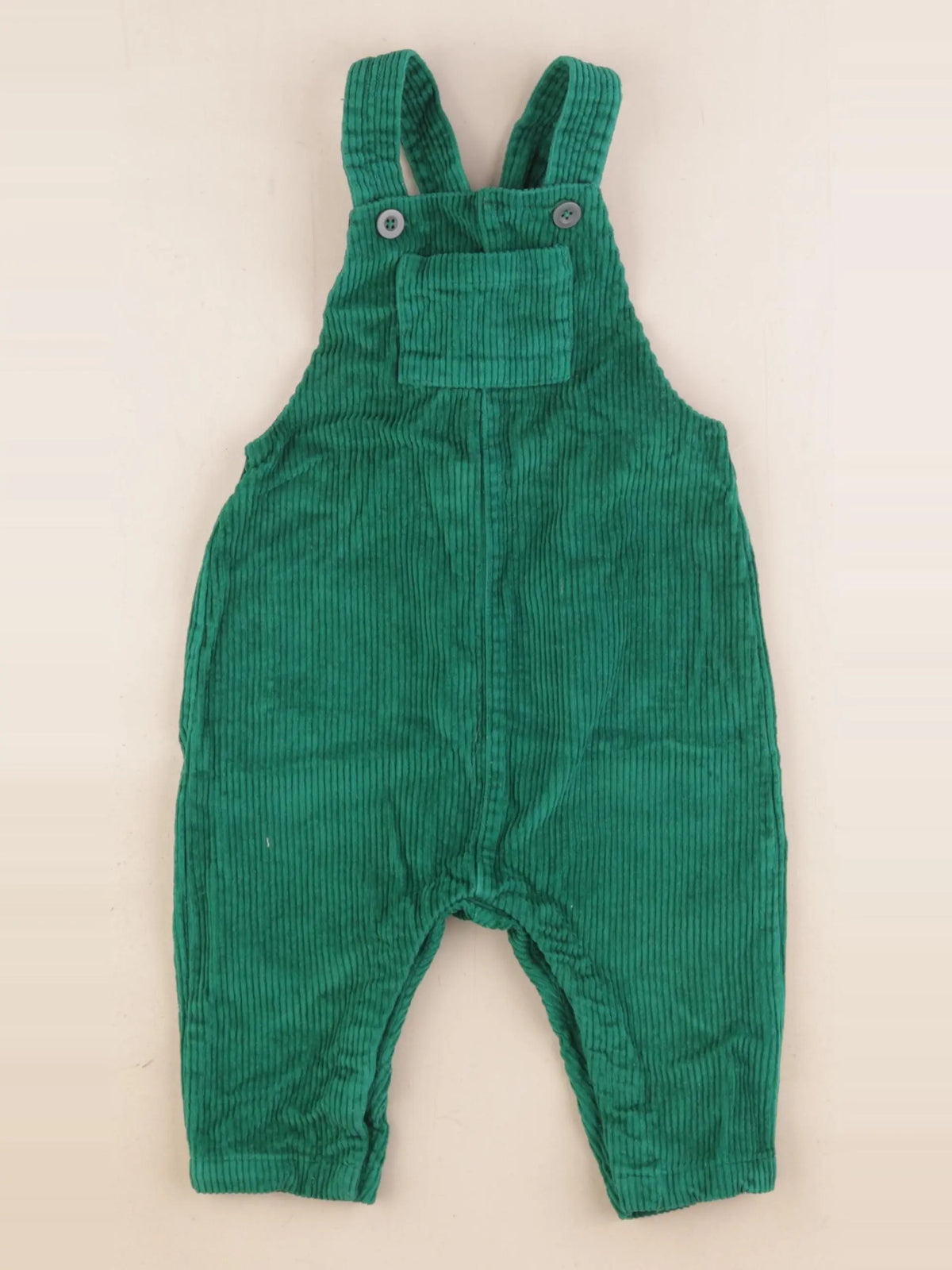 Petit Bateau - salopette vert - 18 mois