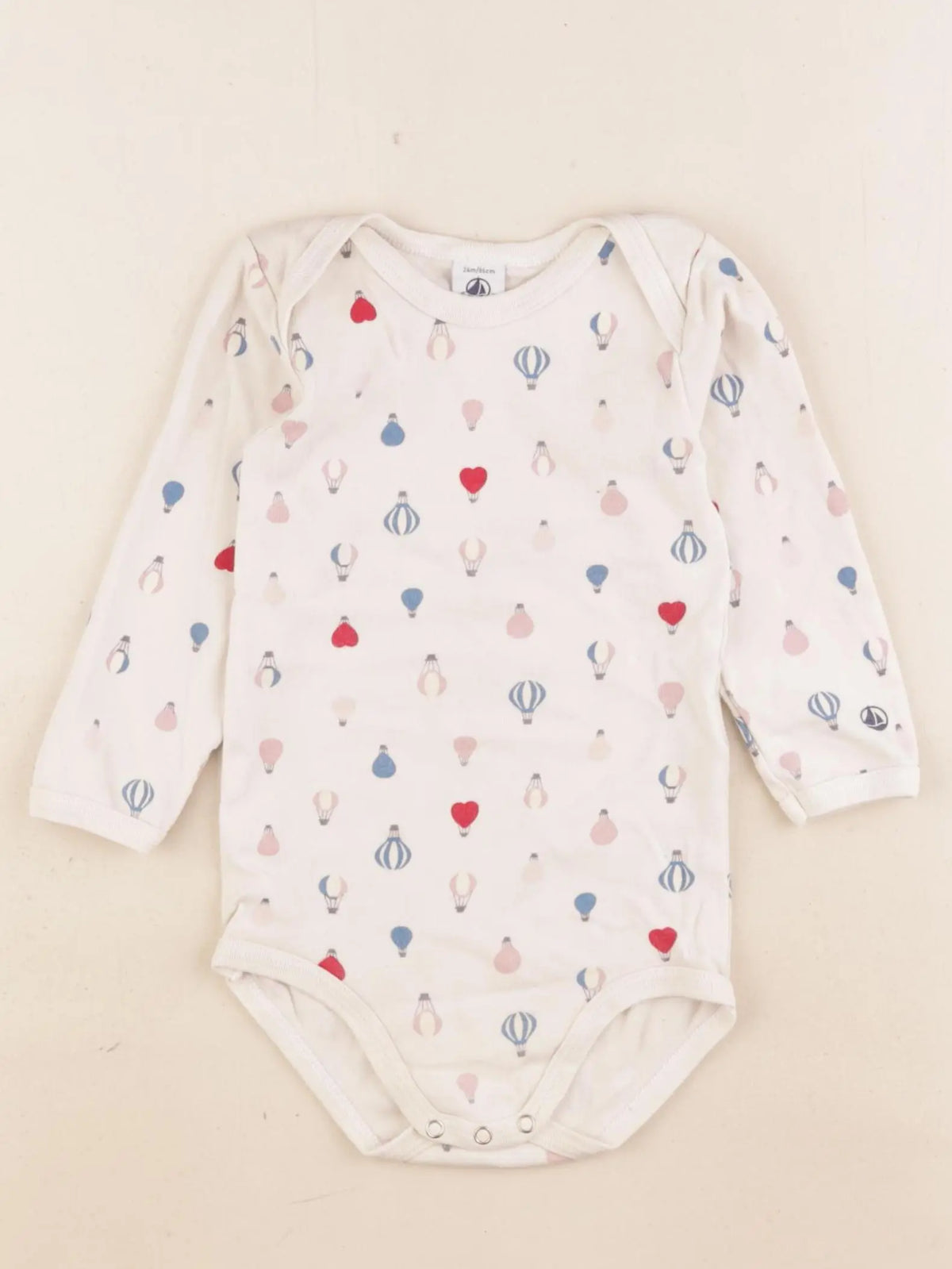 Petit Bateau - body beige - 24 mois