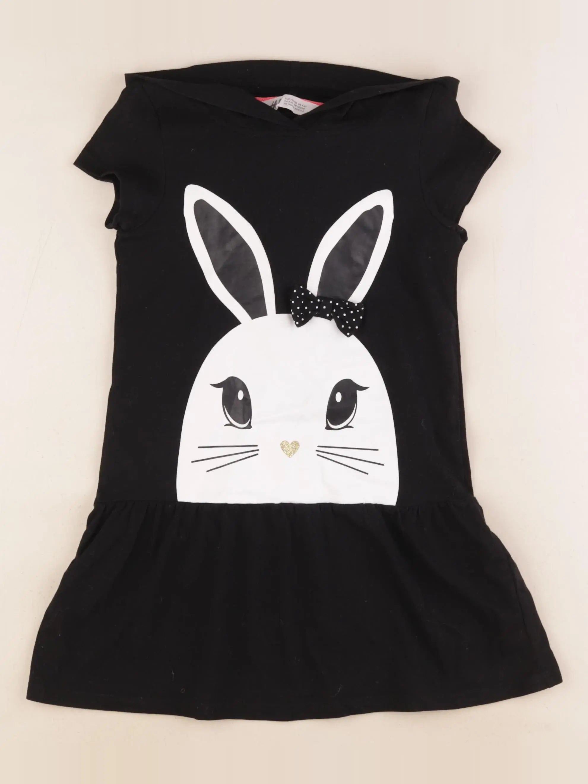 H&M - robe noir - 5/6 ans