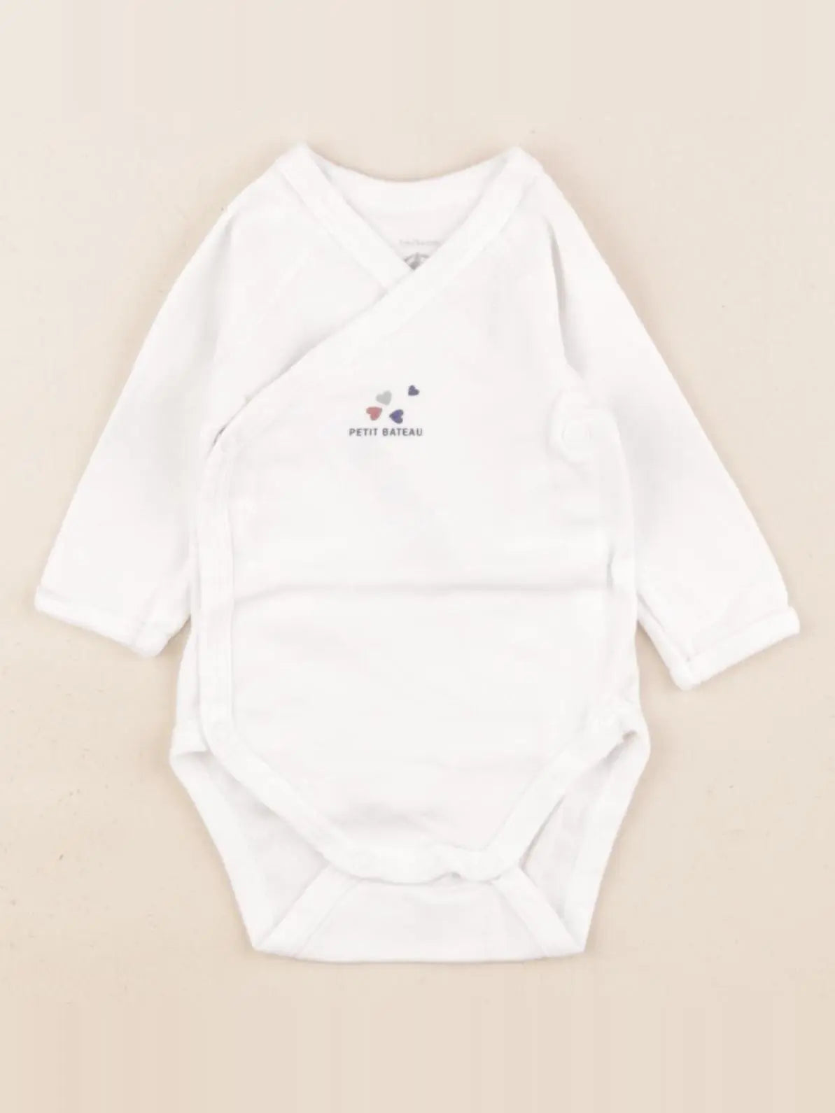 Petit Bateau - body blanc - 1 mois