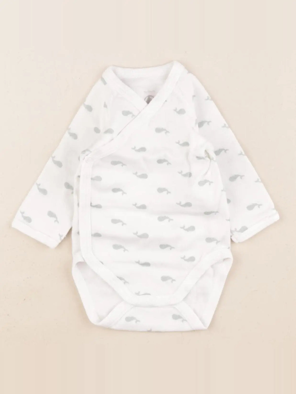 Petit Bateau - body blanc - 1 mois