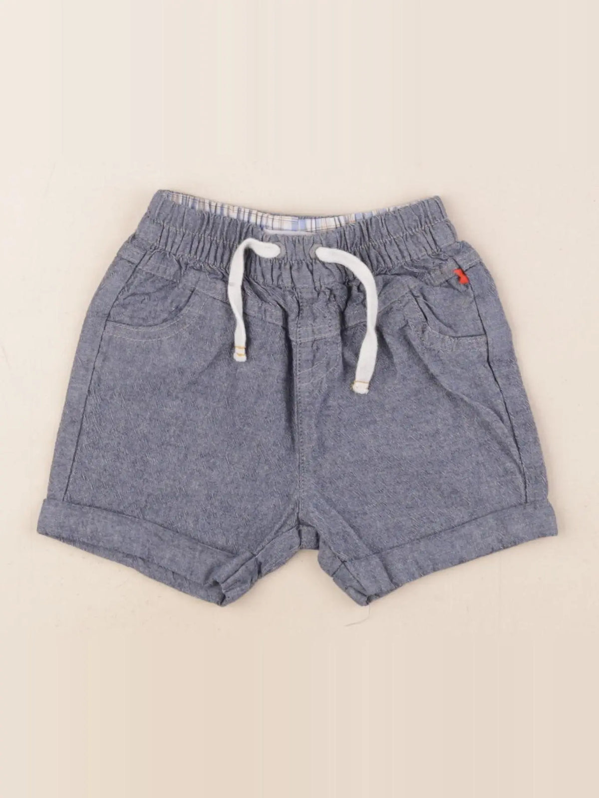 Cadet Rousselle - short bleu - 12 mois