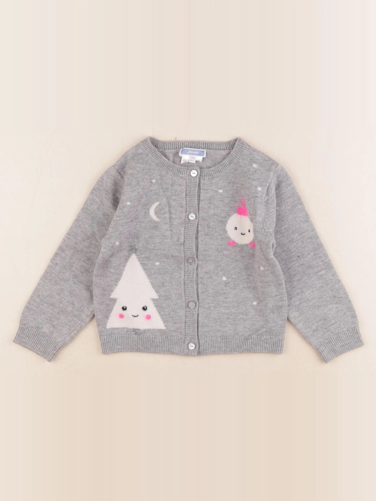 Jacadi - gilet gris - 24 mois