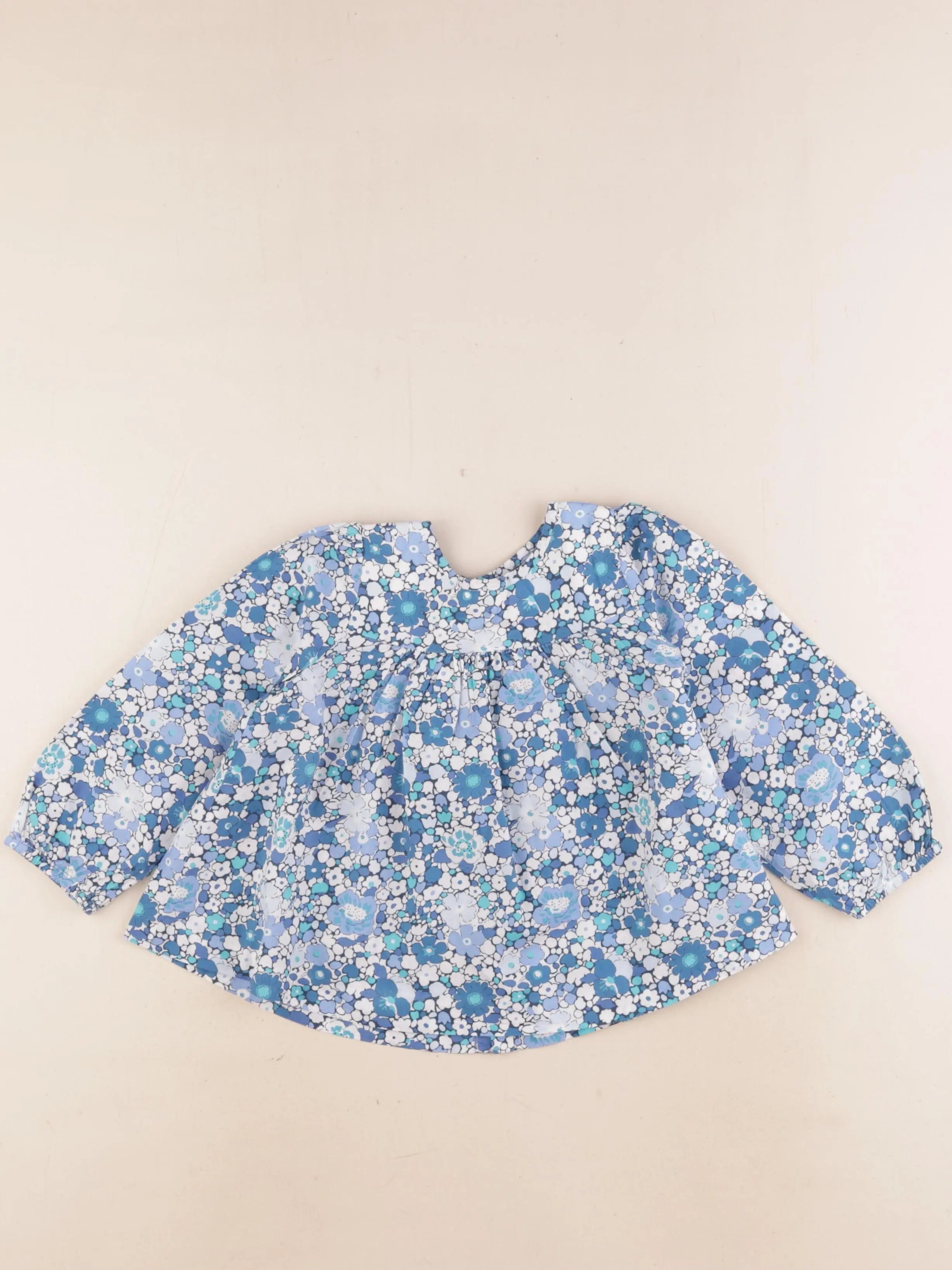 Jacadi - blouse liberty bleu - 36 mois