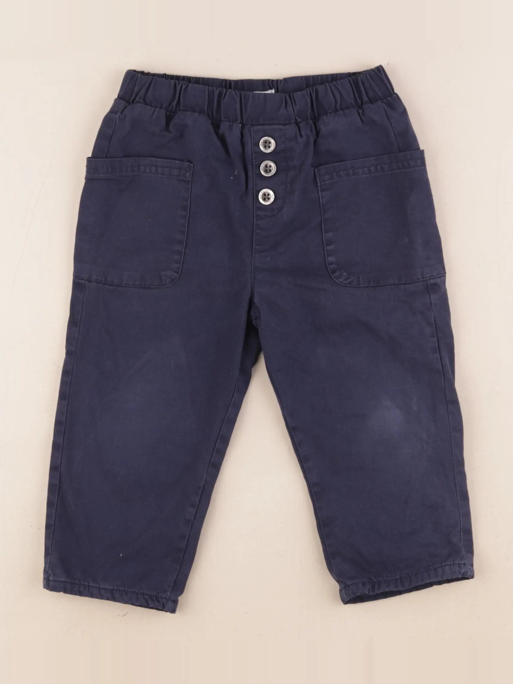 Vertbaudet - pantalon bleu - 2 ans