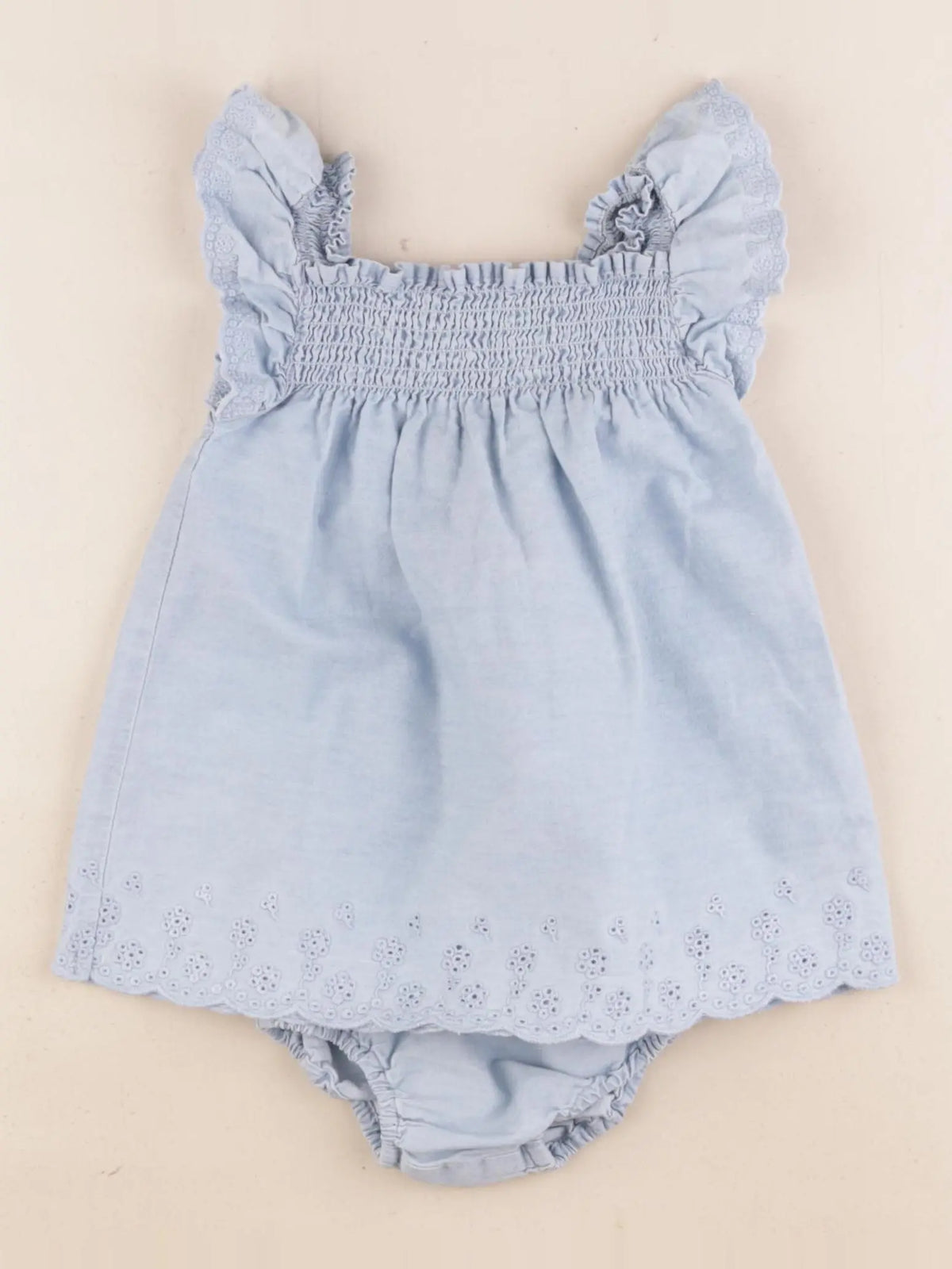 Zara - robe bleu - 9/12 mois