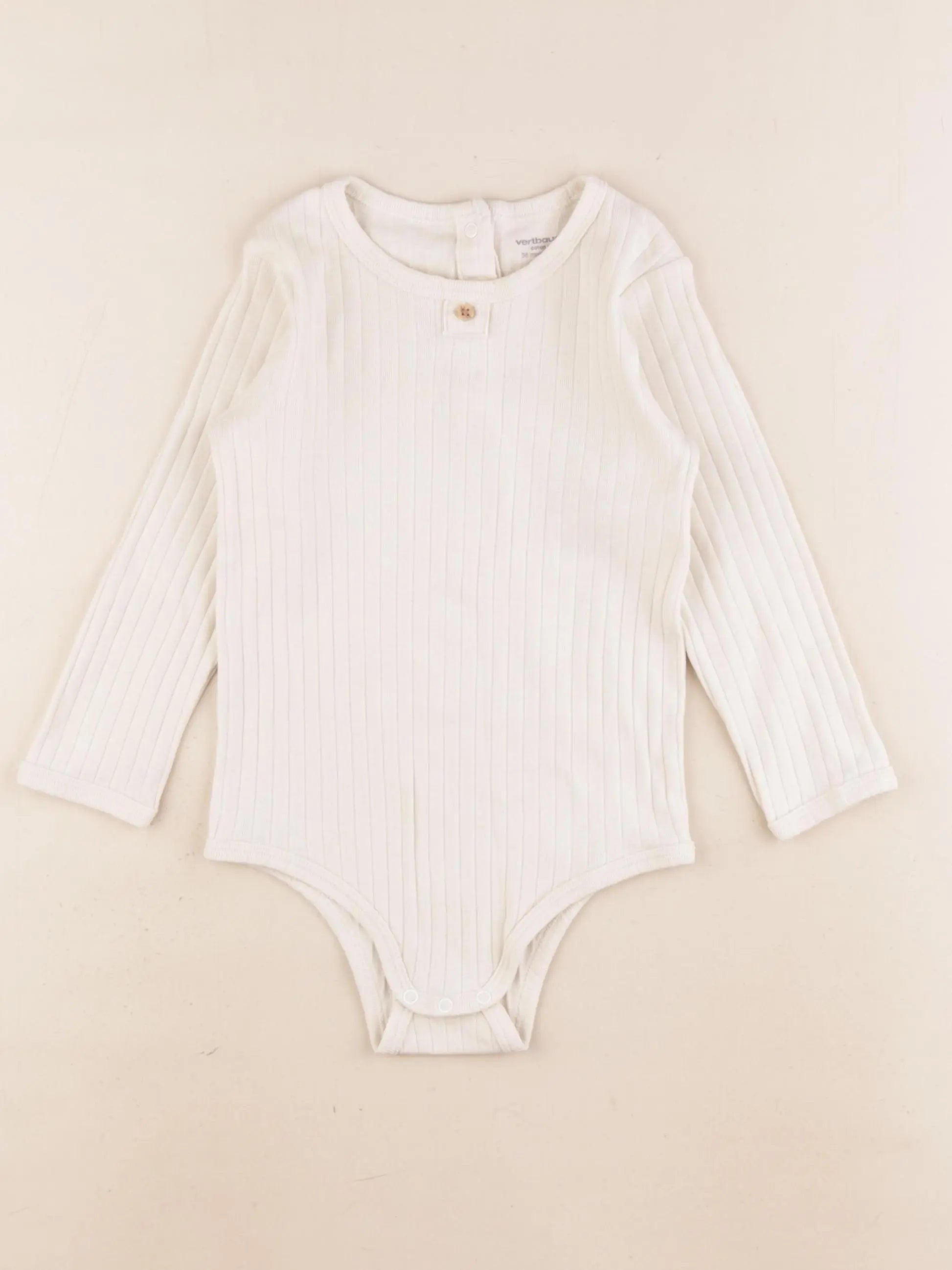 Vertbaudet - body beige - 36 mois