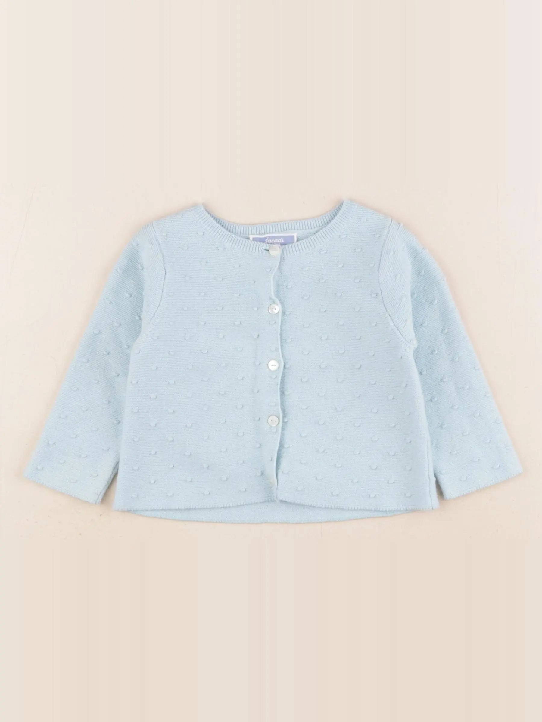 Jacadi - gilet bleu - 12 mois