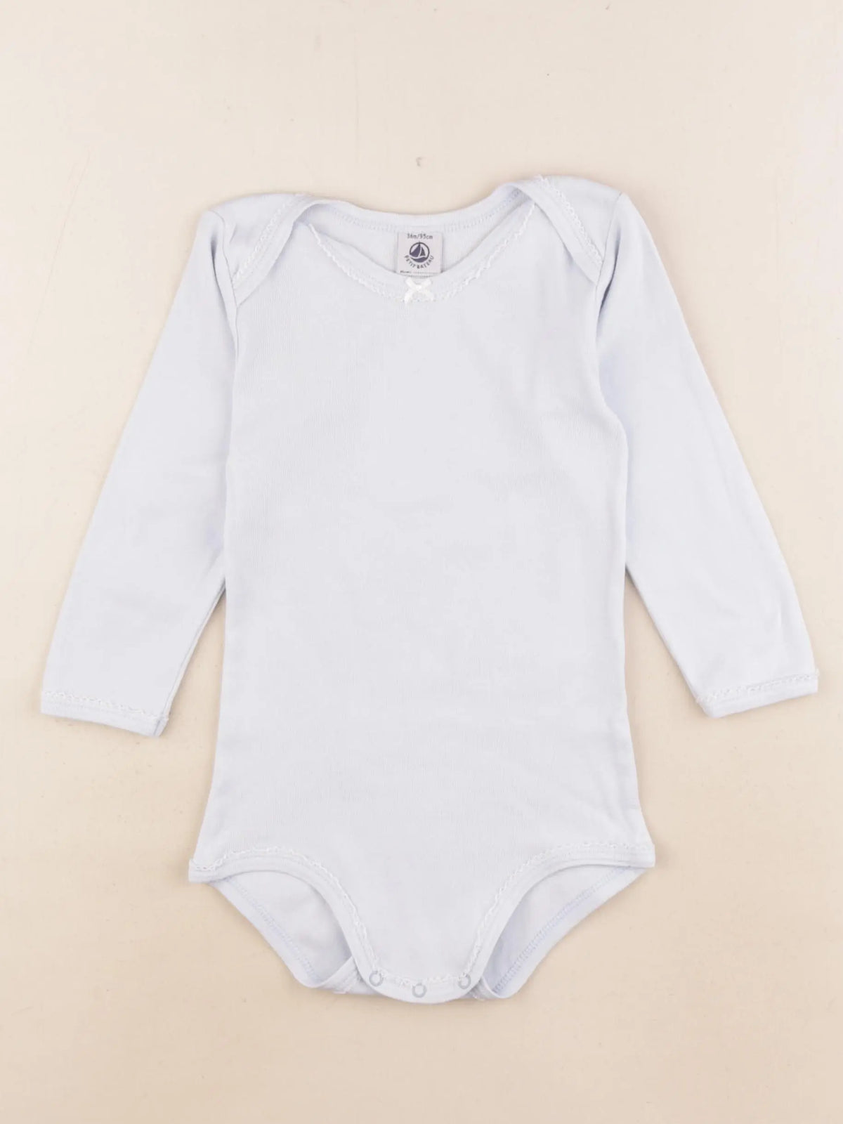 Petit Bateau - body bleu - 36 mois