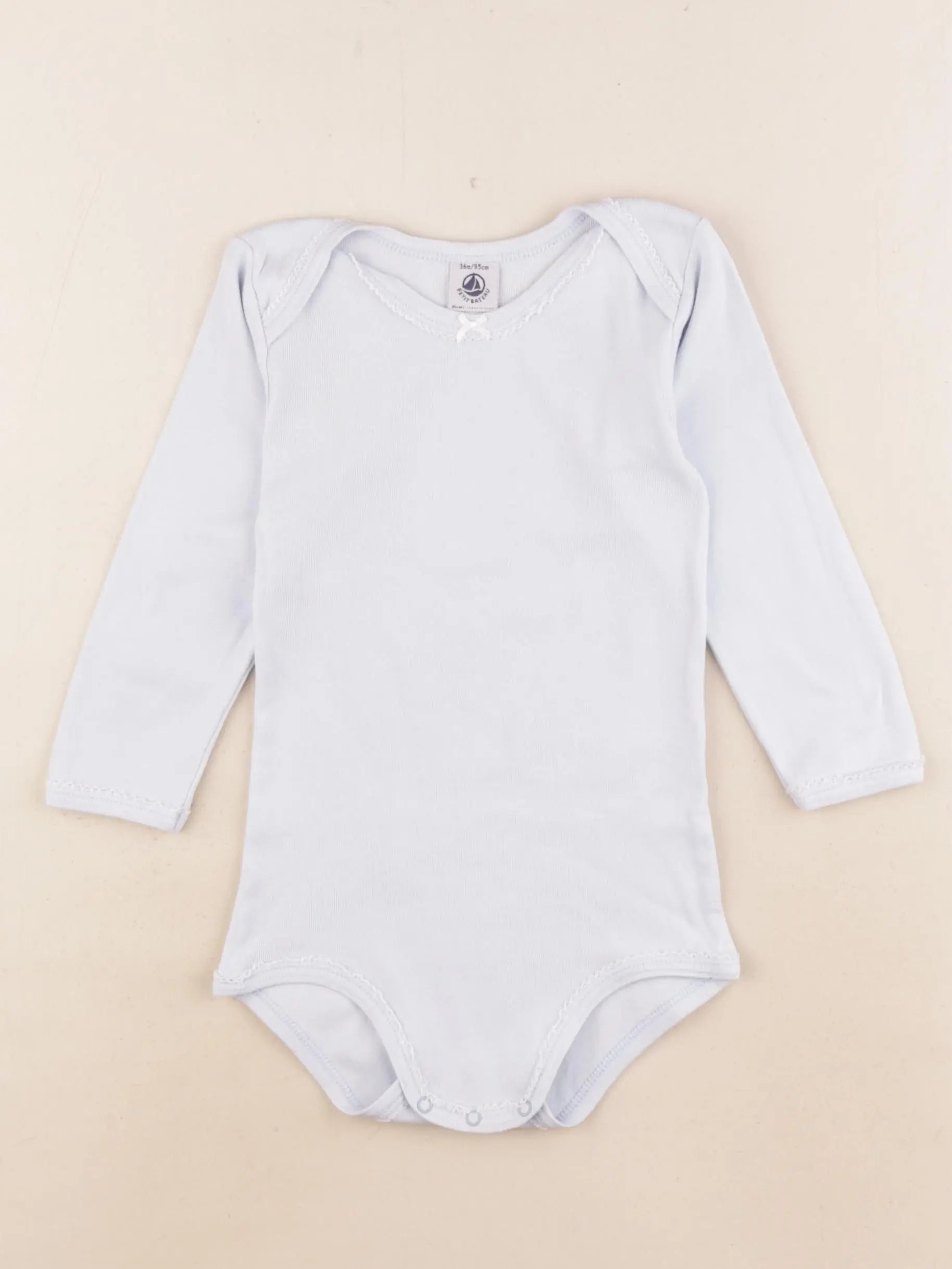 Petit Bateau - body bleu - 36 mois