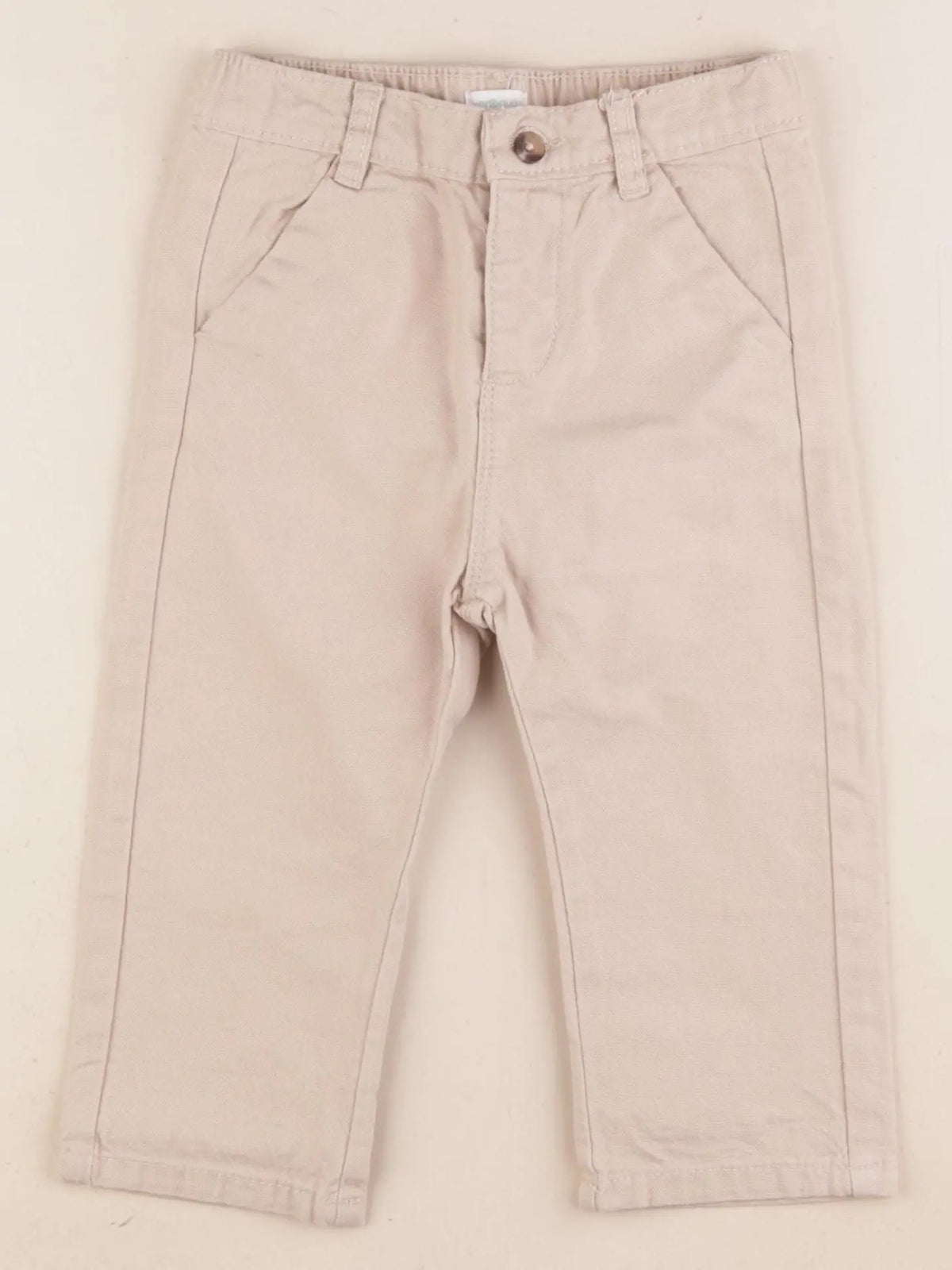 Vertbaudet - pantalon beige - 24 mois