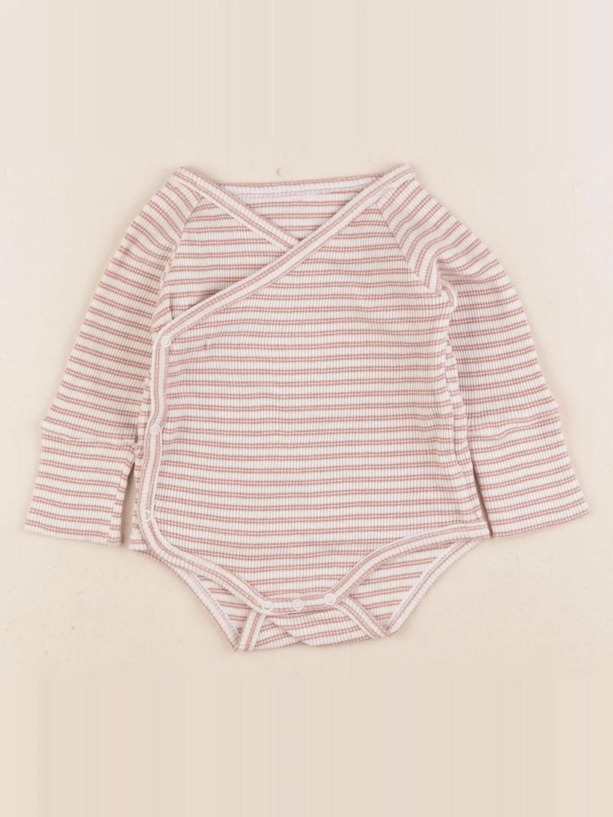 Vertbaudet - body beige - 6 mois