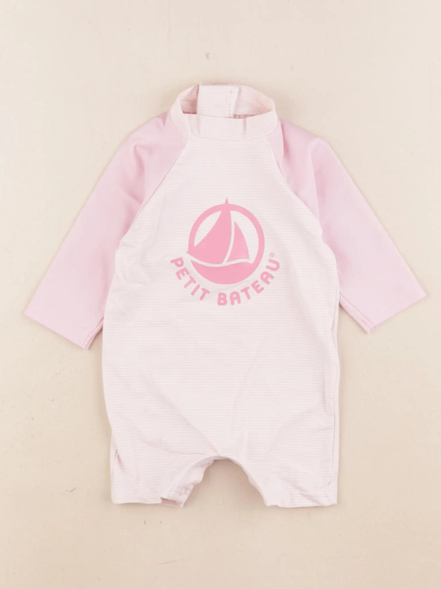 Petit Bateau - combi de bain rose - 6 mois