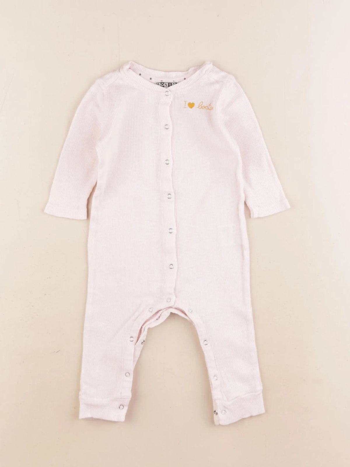 Bonton - pyjama coton rose - 6 mois