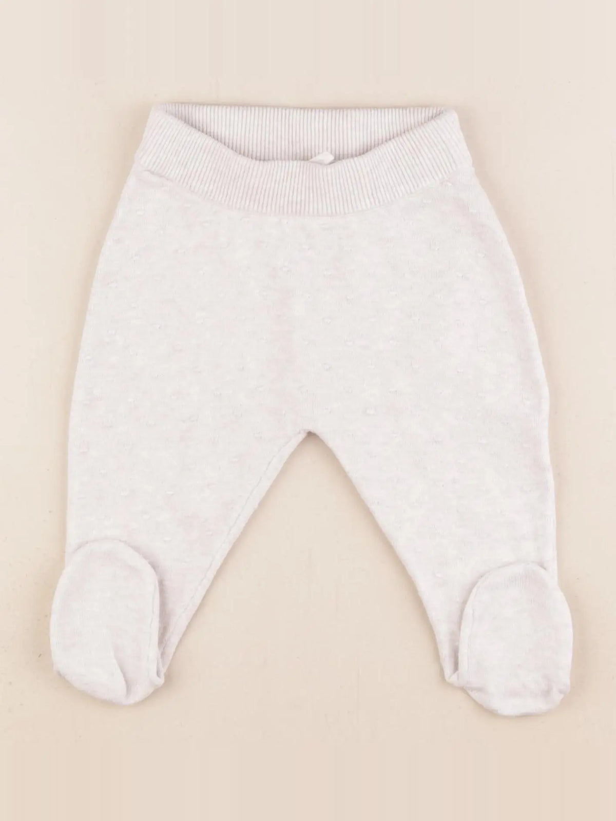 H&M - legging beige - 4/6 mois