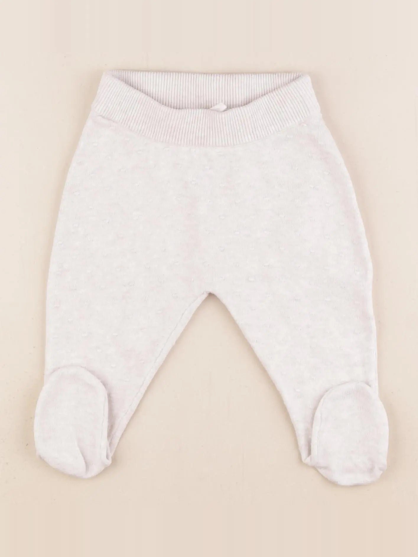 H&M - legging beige - 4/6 mois