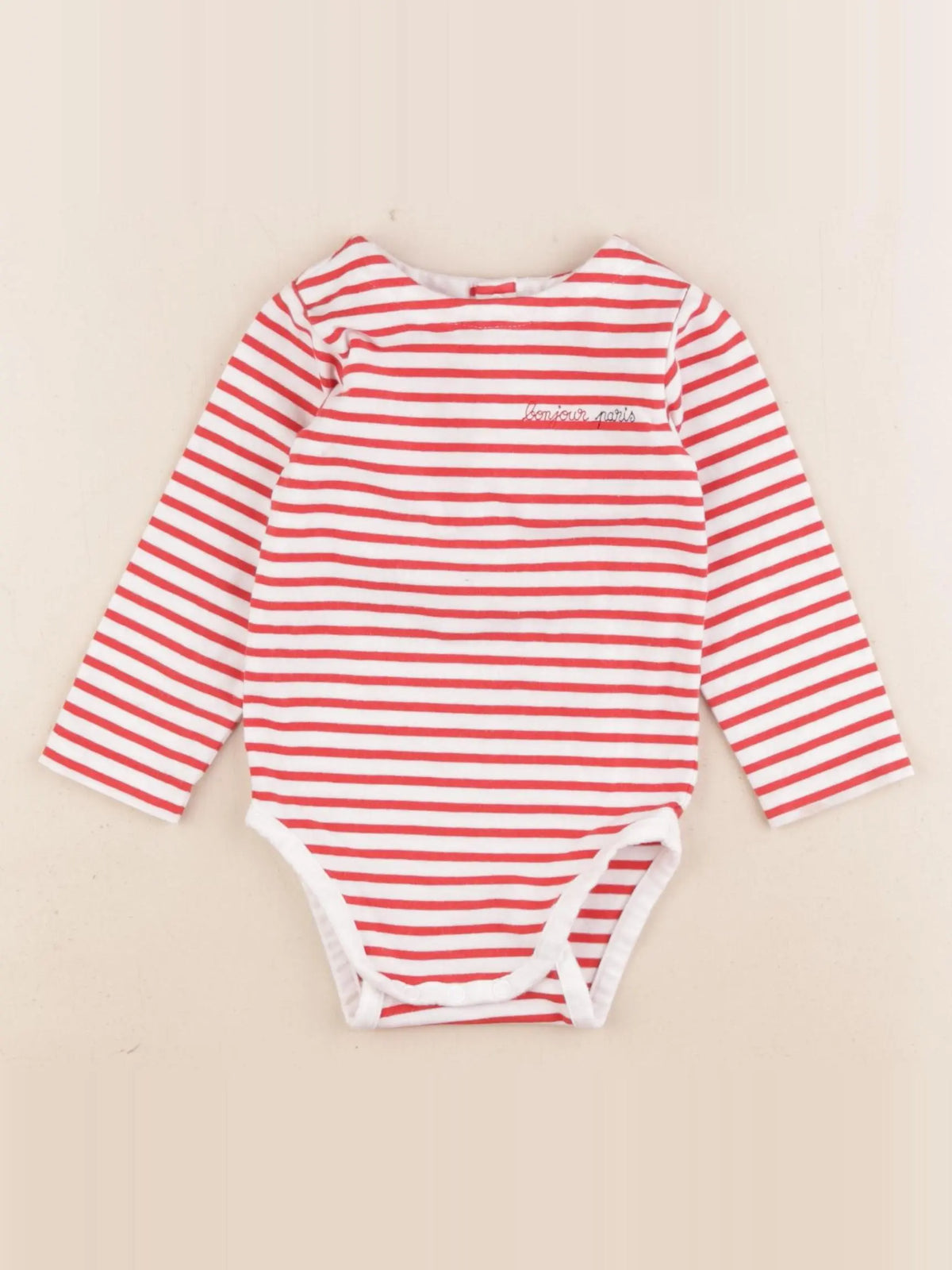 Jacadi - body rouge - 12 mois