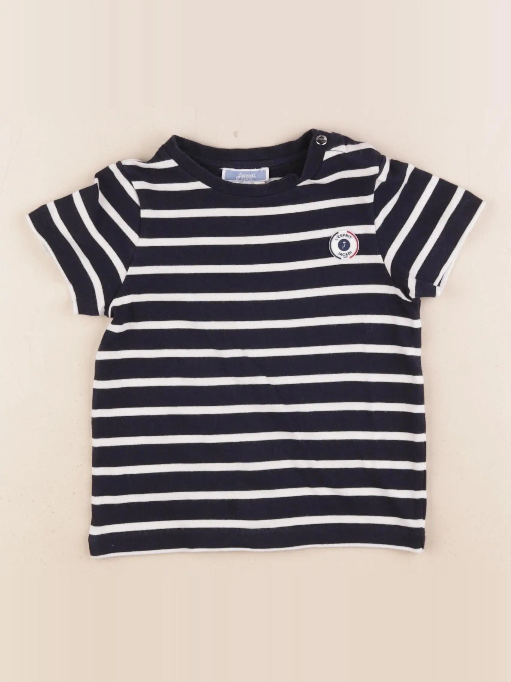 Jacadi - tee-shirt blanc, bleu - 36 mois