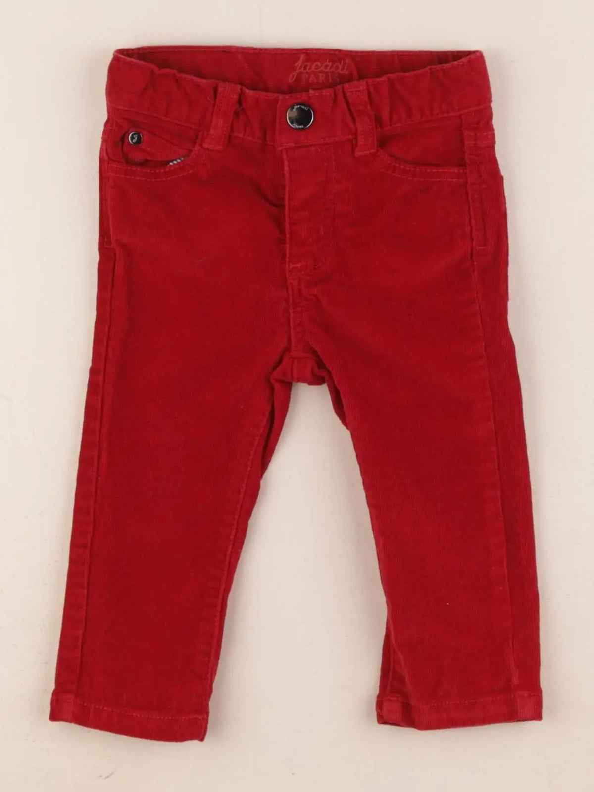 Jacadi - pantalon rouge - 12 mois