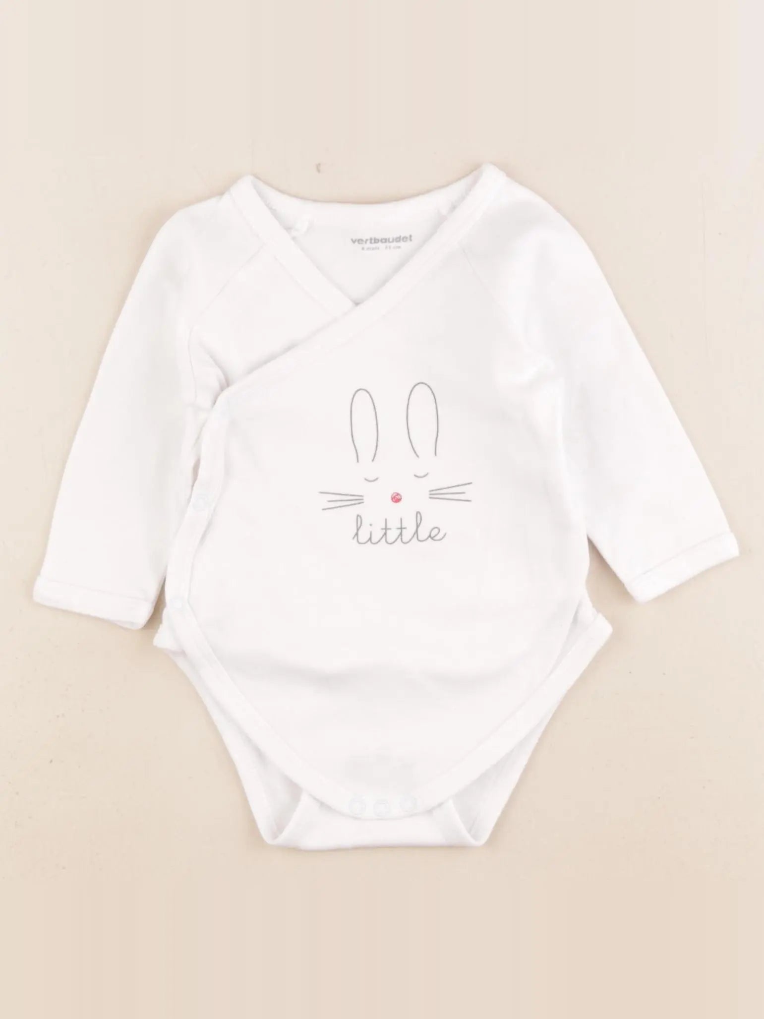 Vertbaudet - body blanc - 9 mois
