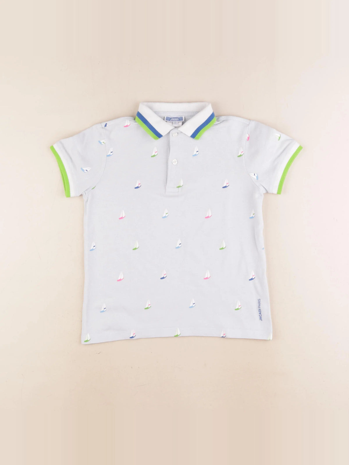 Jacadi - polo bleu - 8 ans