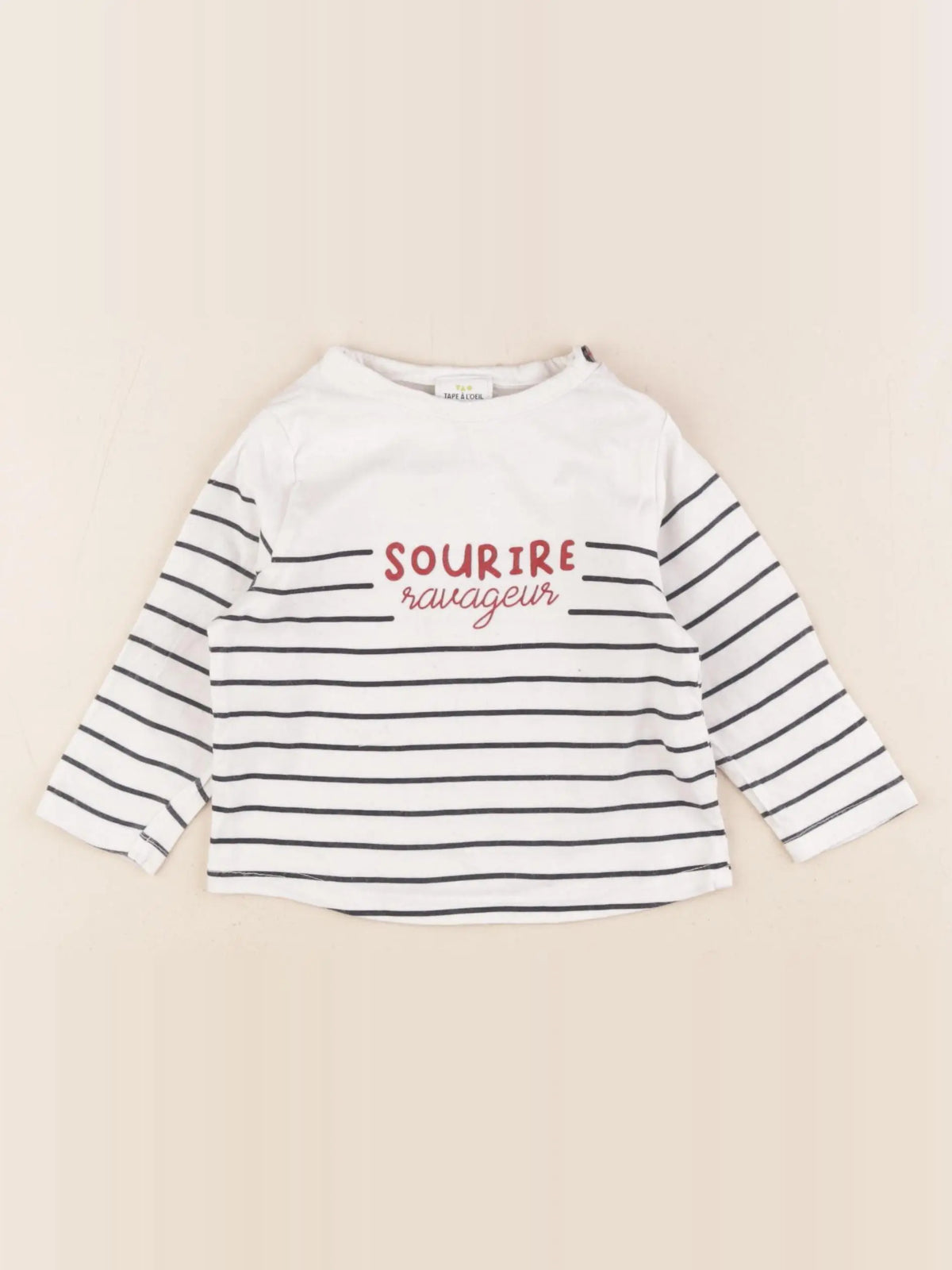 Tape à l'oeil - tee-shirt blanc - 12 mois